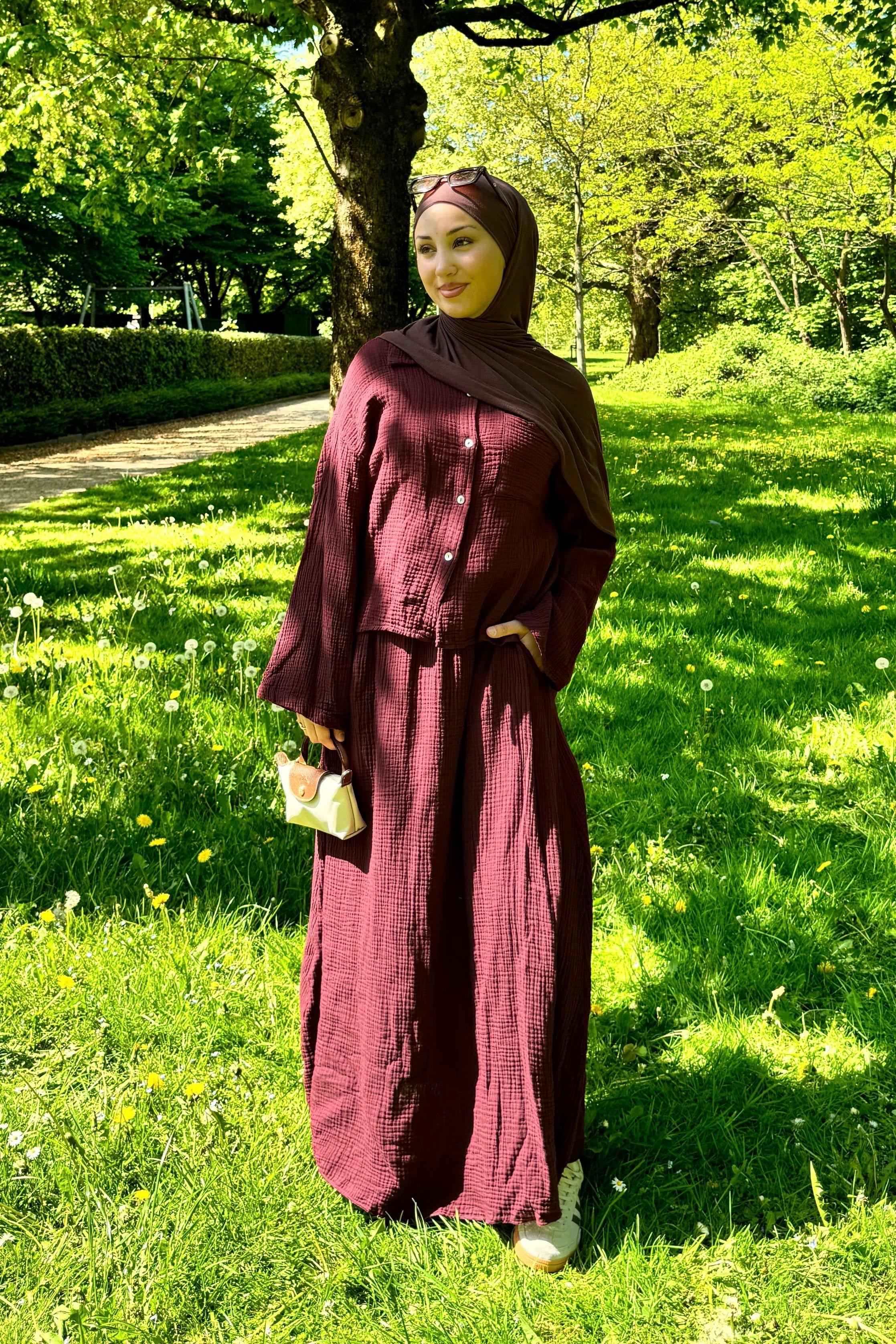 Muslin top in short
