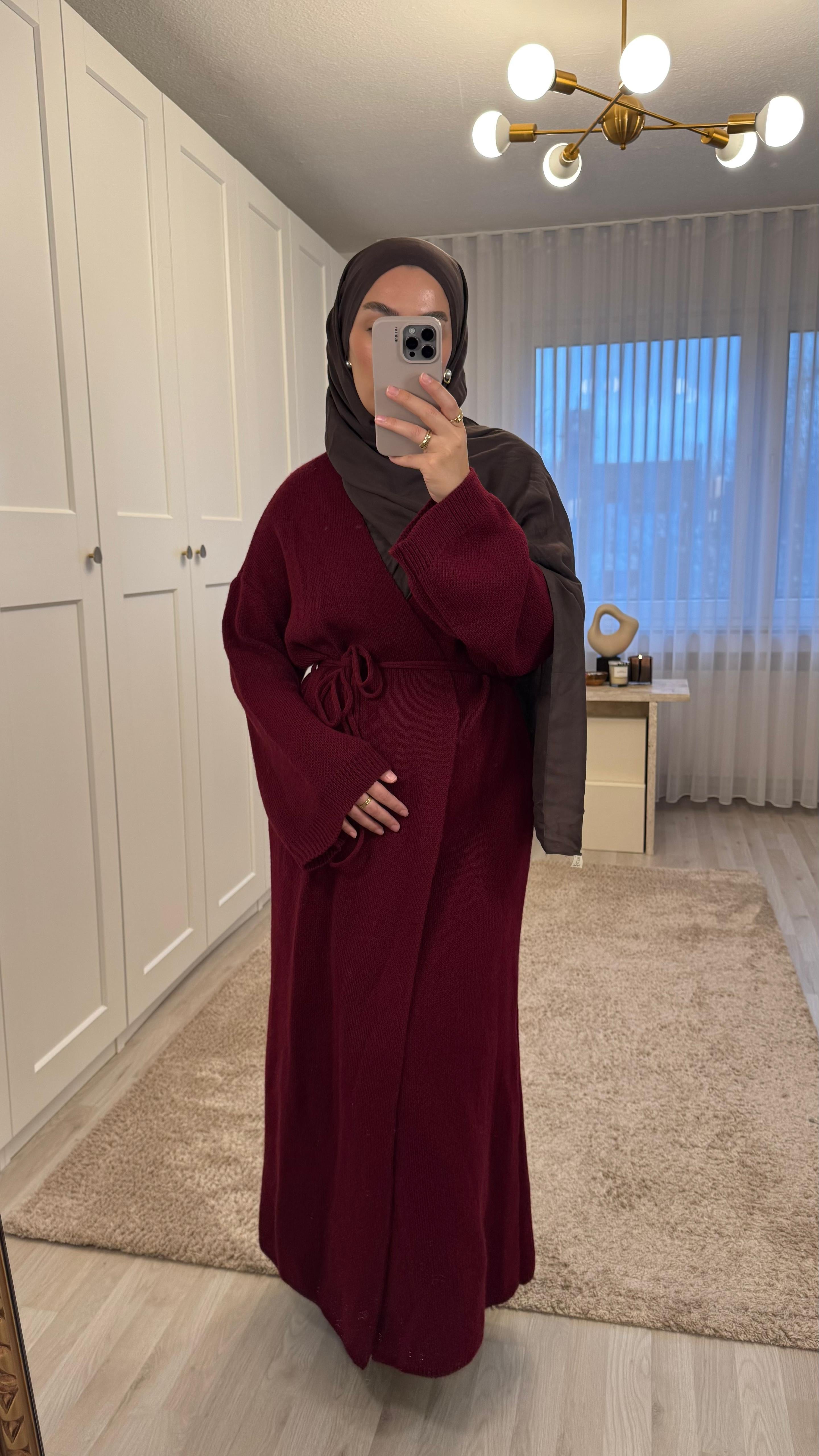 Vivi Strickkleid in Bordeaux