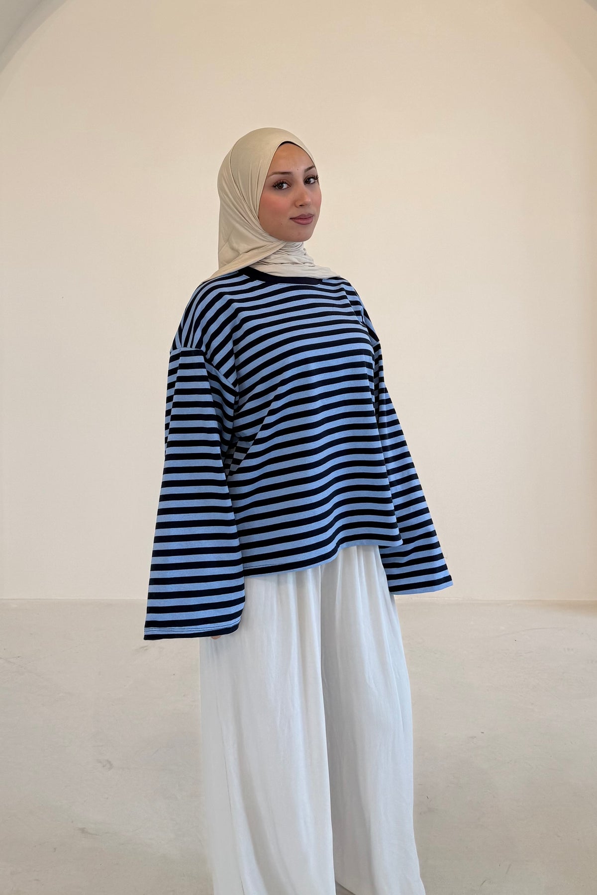 Layan Gestreiftes Langarmshirt