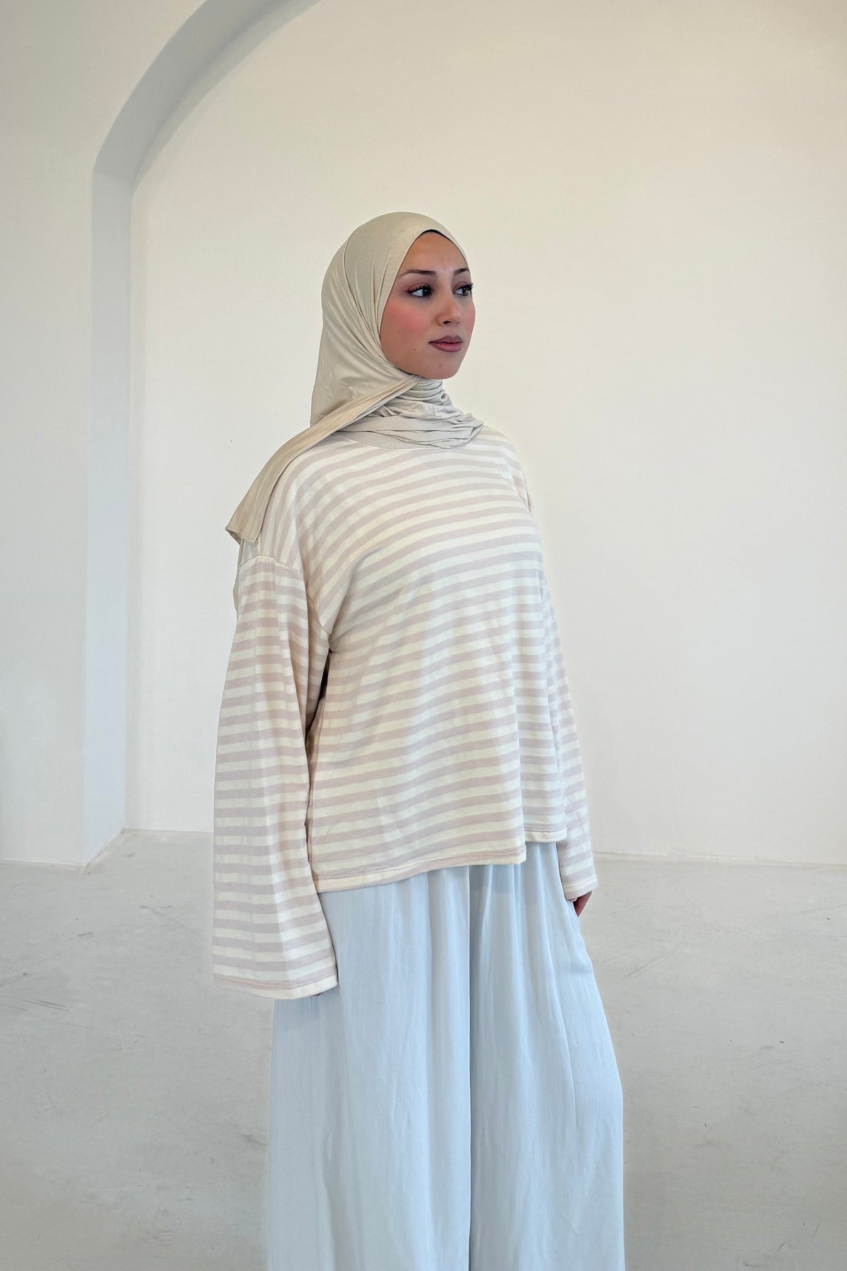 Layan Gestreiftes Langarmshirt