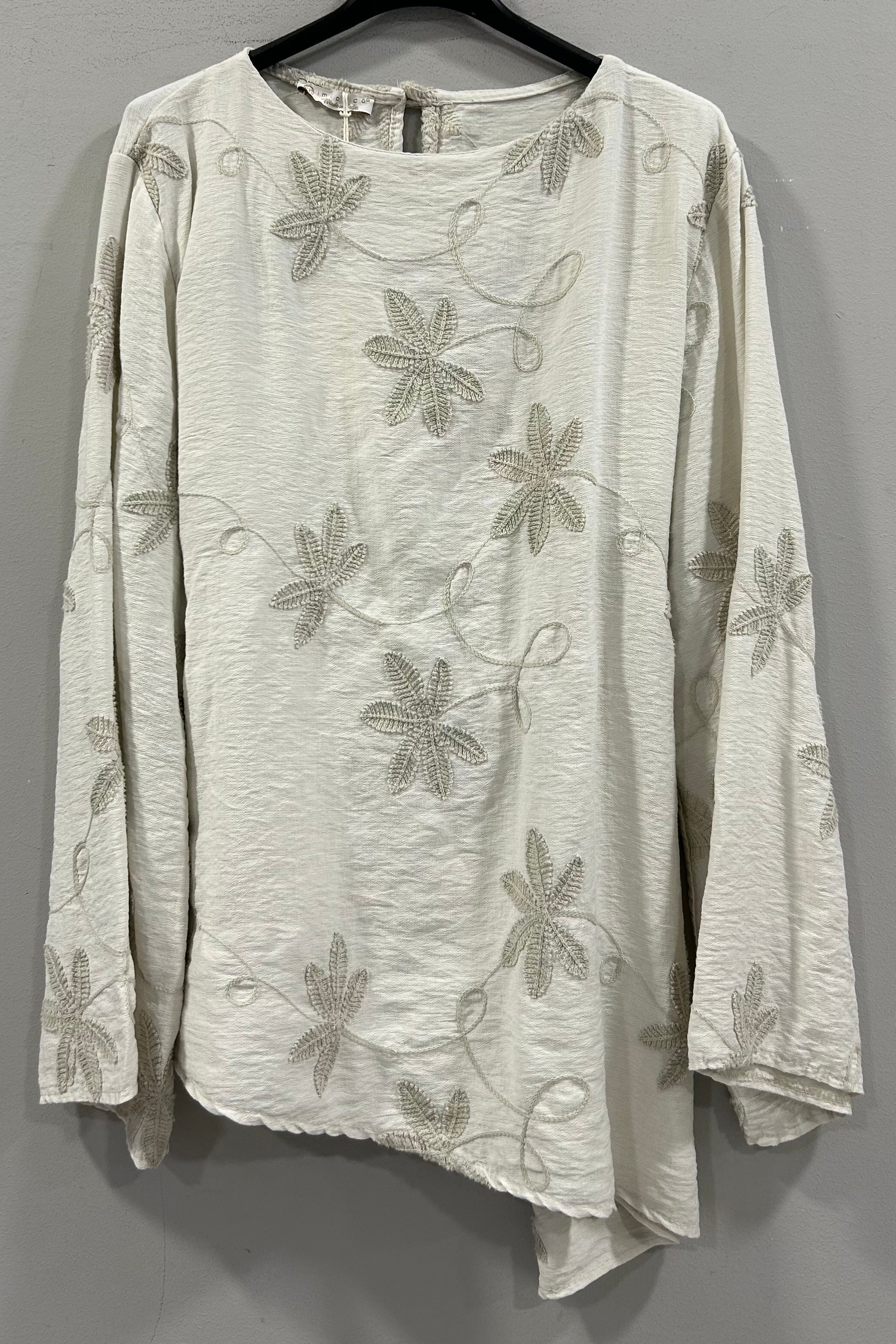 Belin Oberteil mit gestickten Blumen