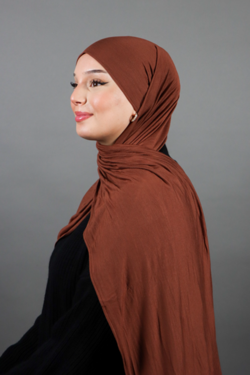 PREMIUM JERSEY ROTBRAUN