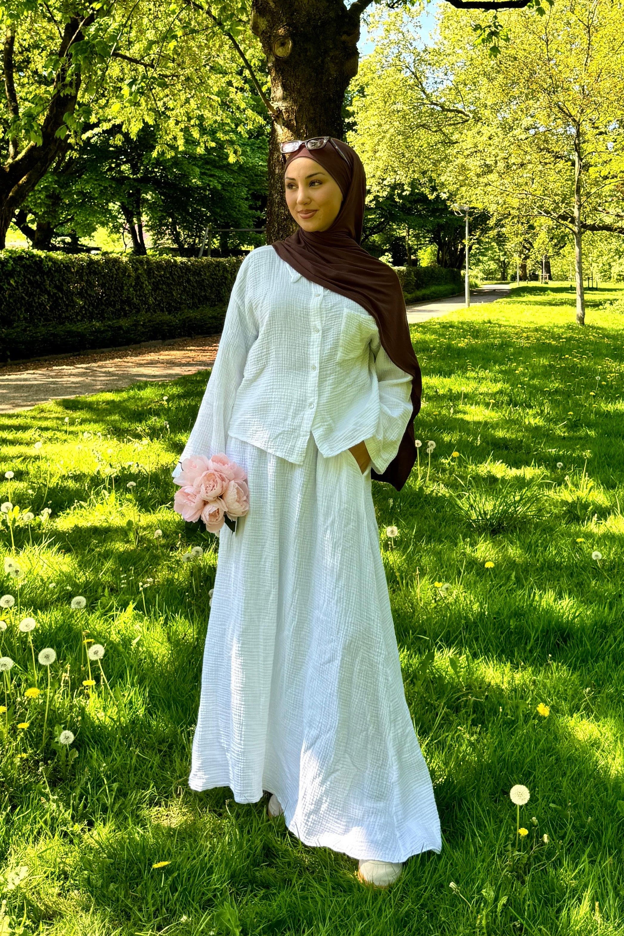 Muslin top in short