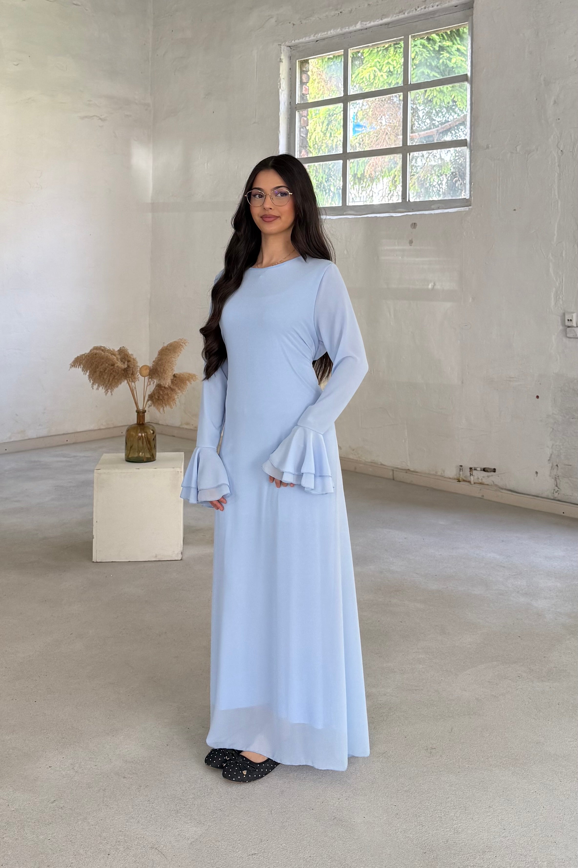Farah Kleid mit Ärmel Details