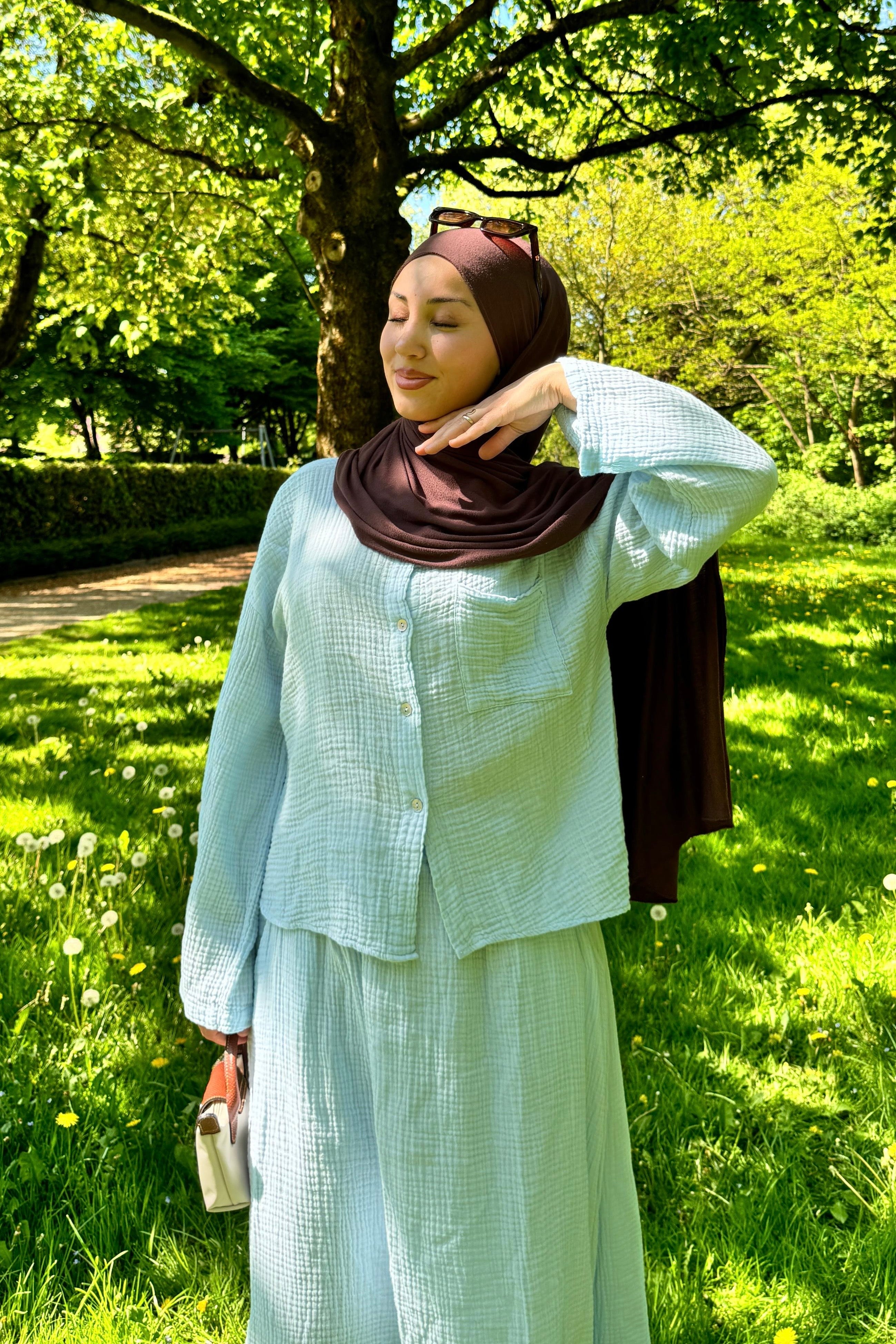 Muslin top in short