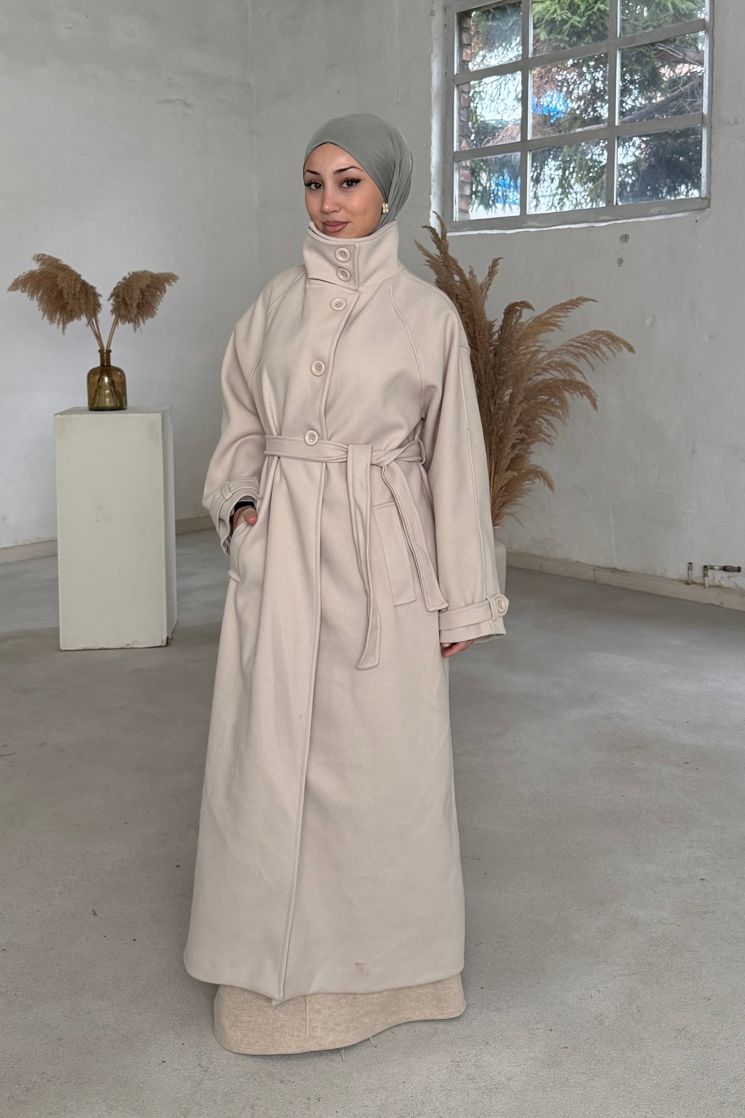 Alesa Mantel mit Stehkragen