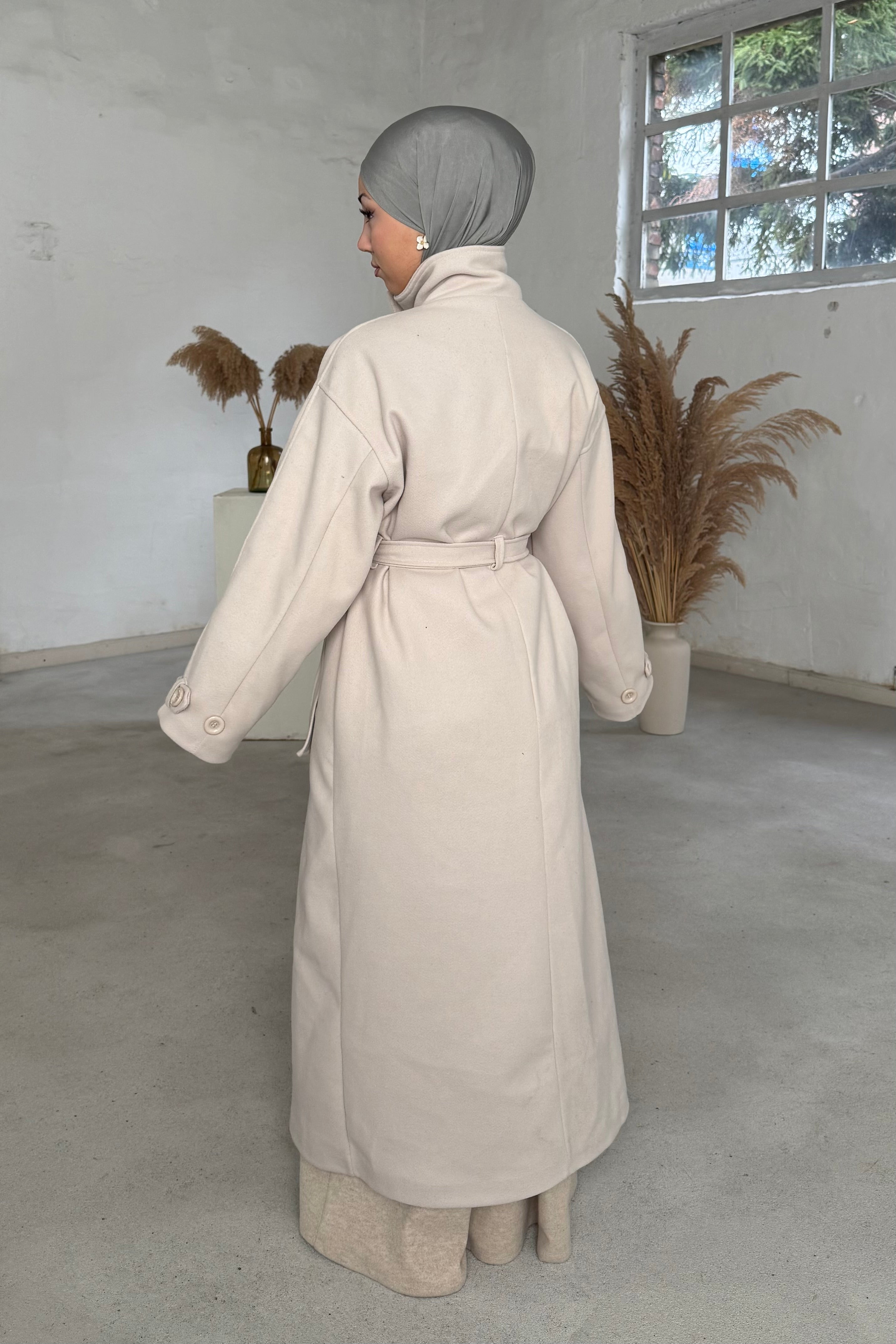 Alesa Mantel mit Stehkragen