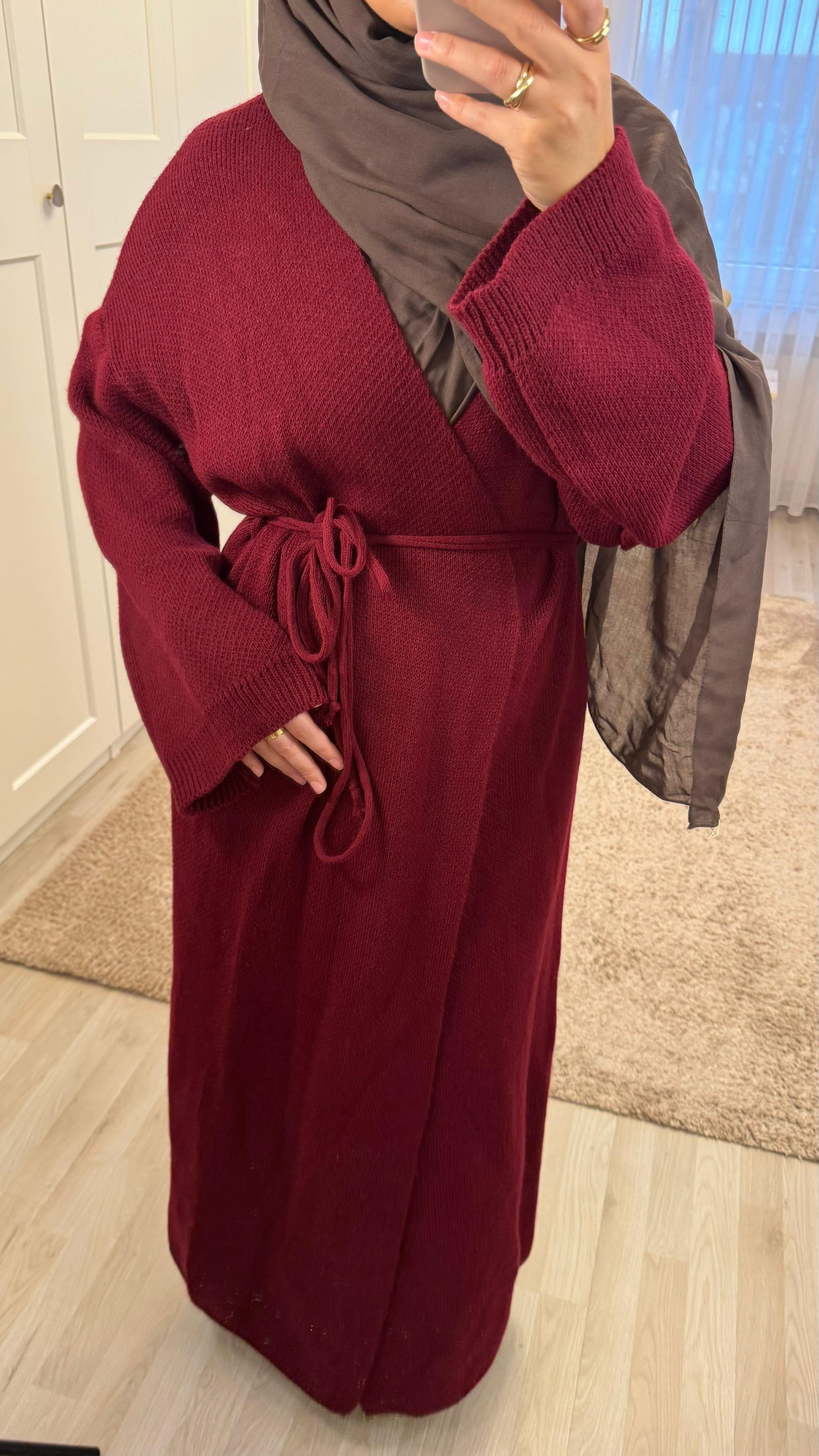 Vivi Strickkleid in Bordeaux