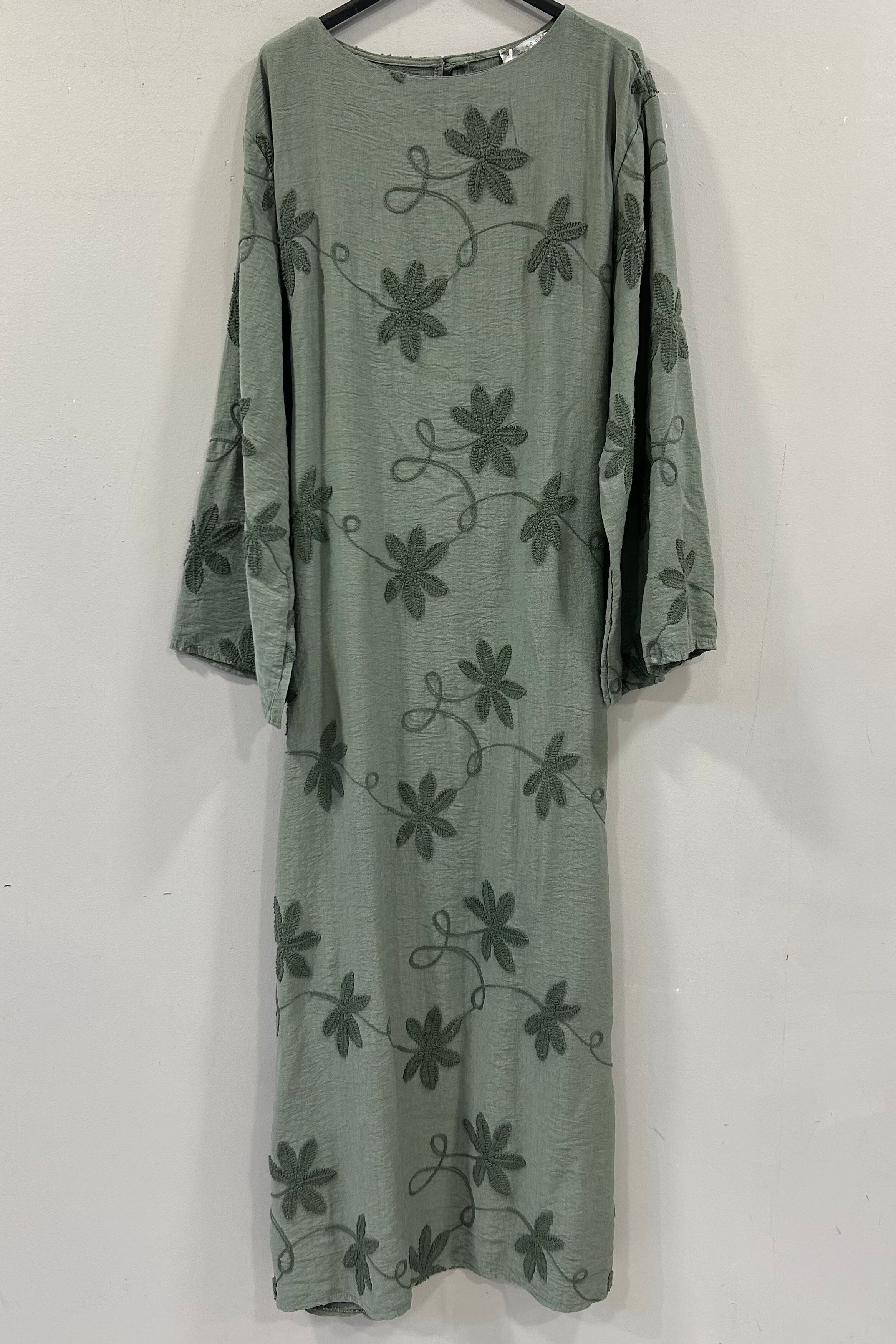 Belin Kleid mit gestickten Blumen
