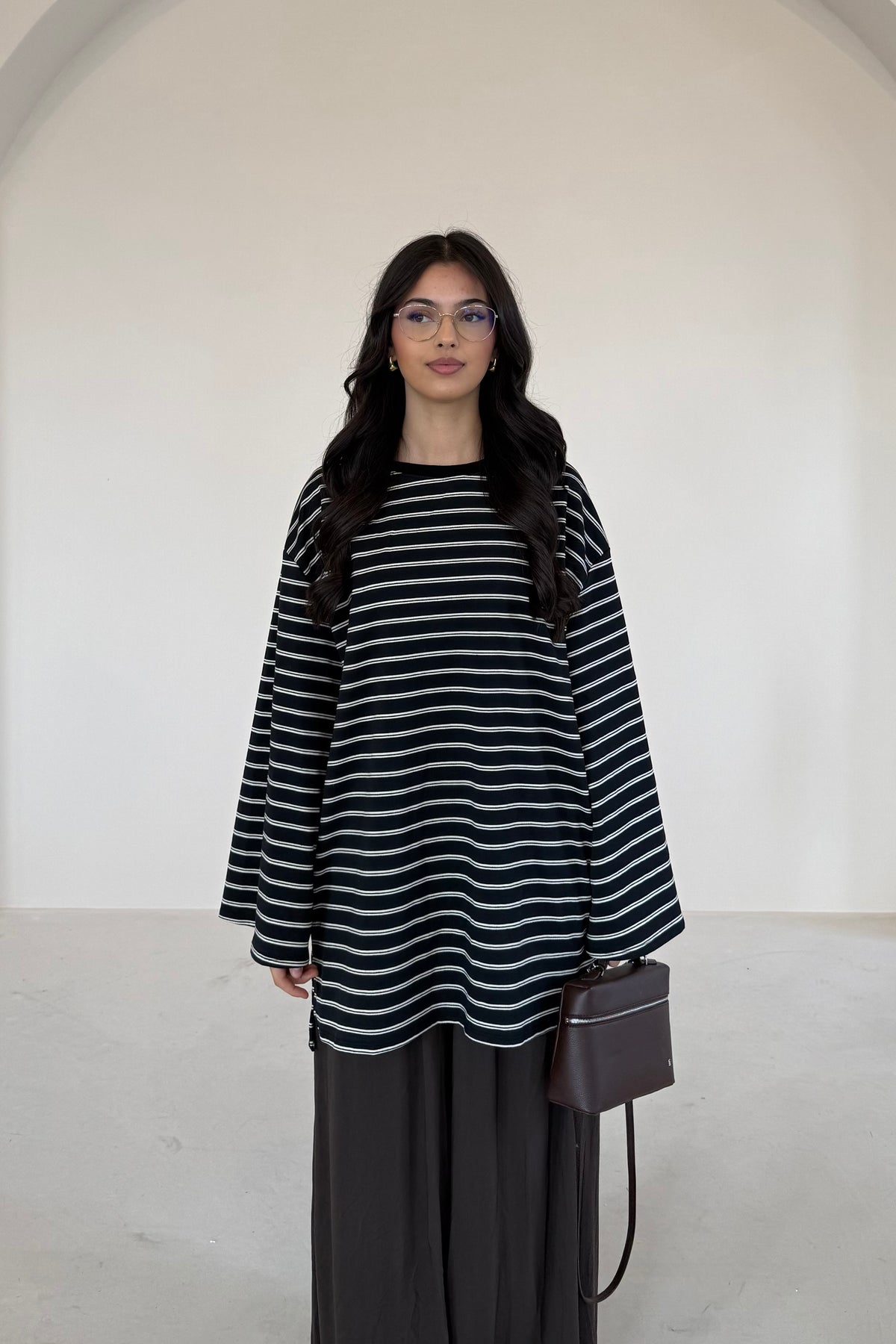 Esila Gestreiftes Langarmshirt