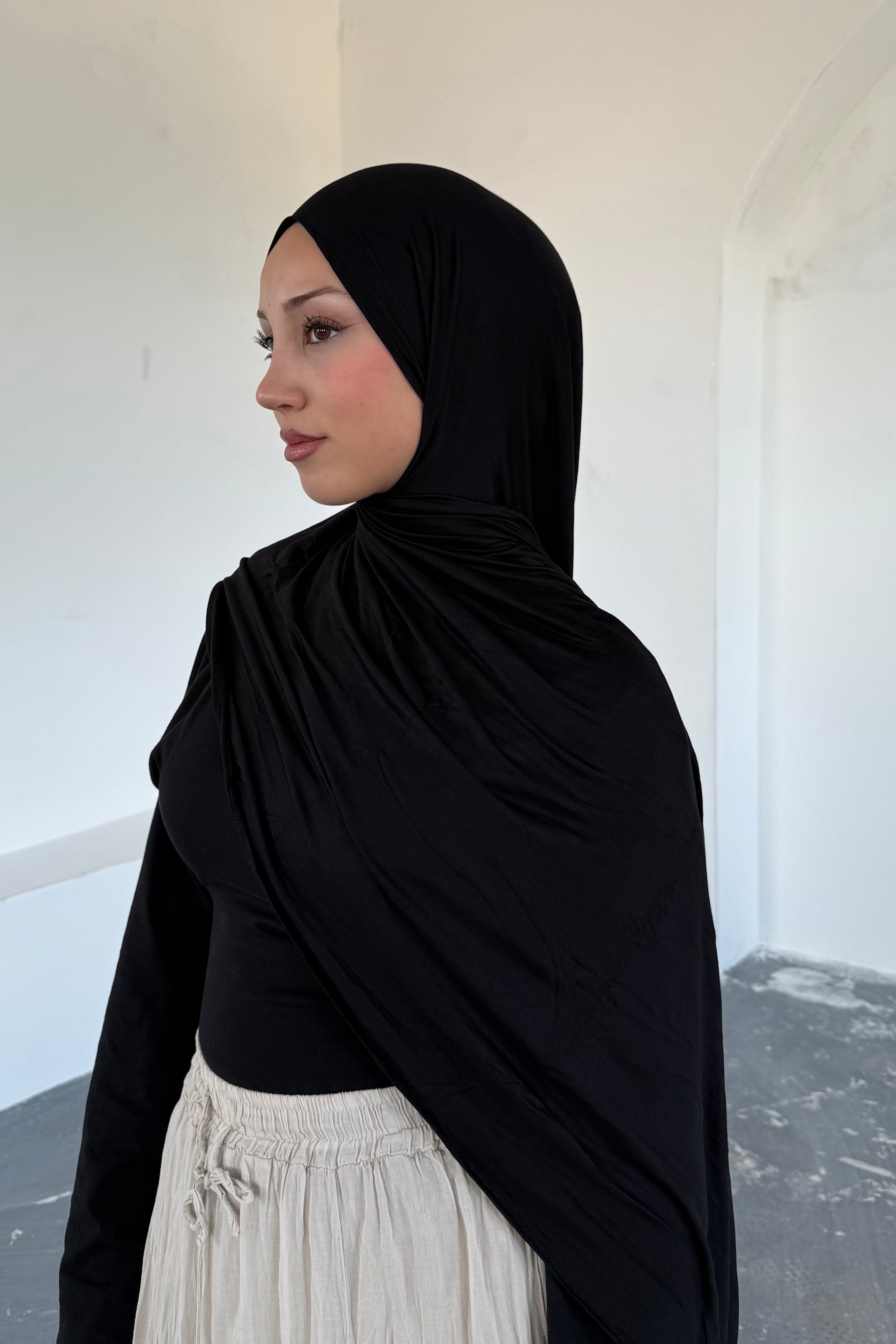 Premium Jersey in Schwarz