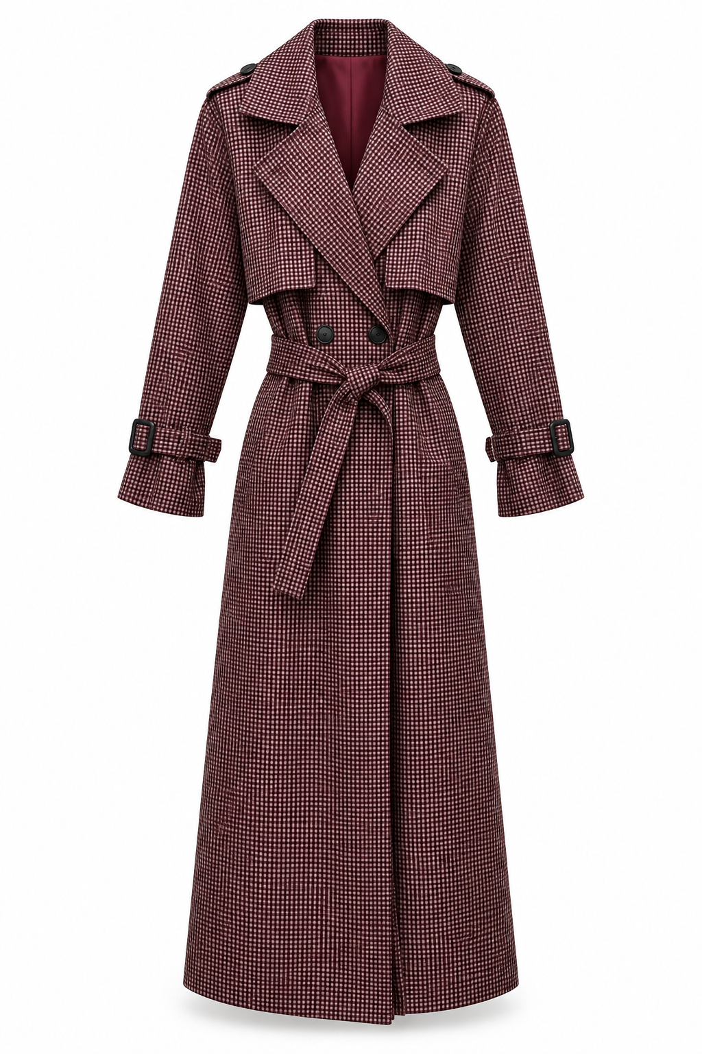 Amela Trenchcoat mit Karomuster