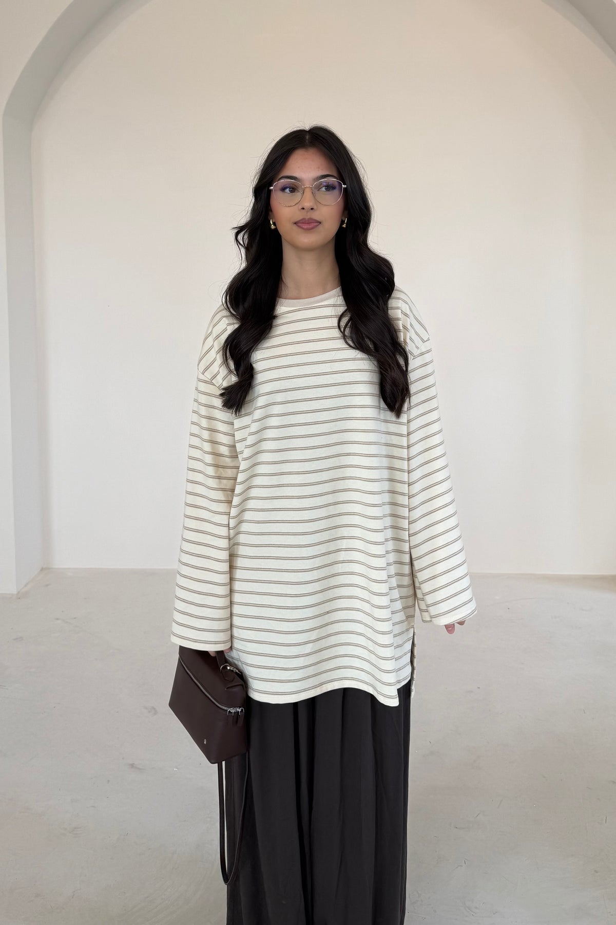 Esila Gestreiftes Langarmshirt