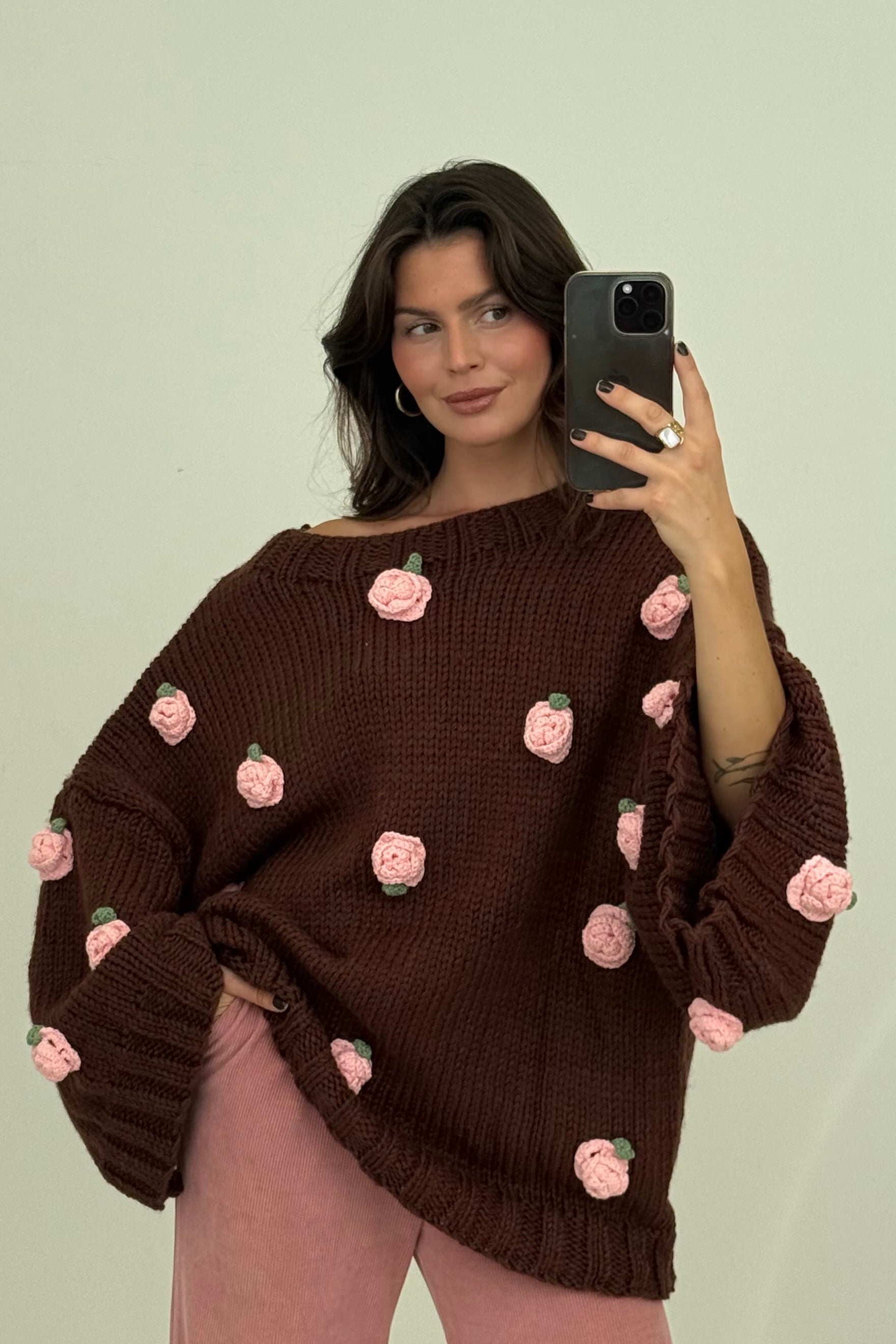 Rose Pullover Handmade