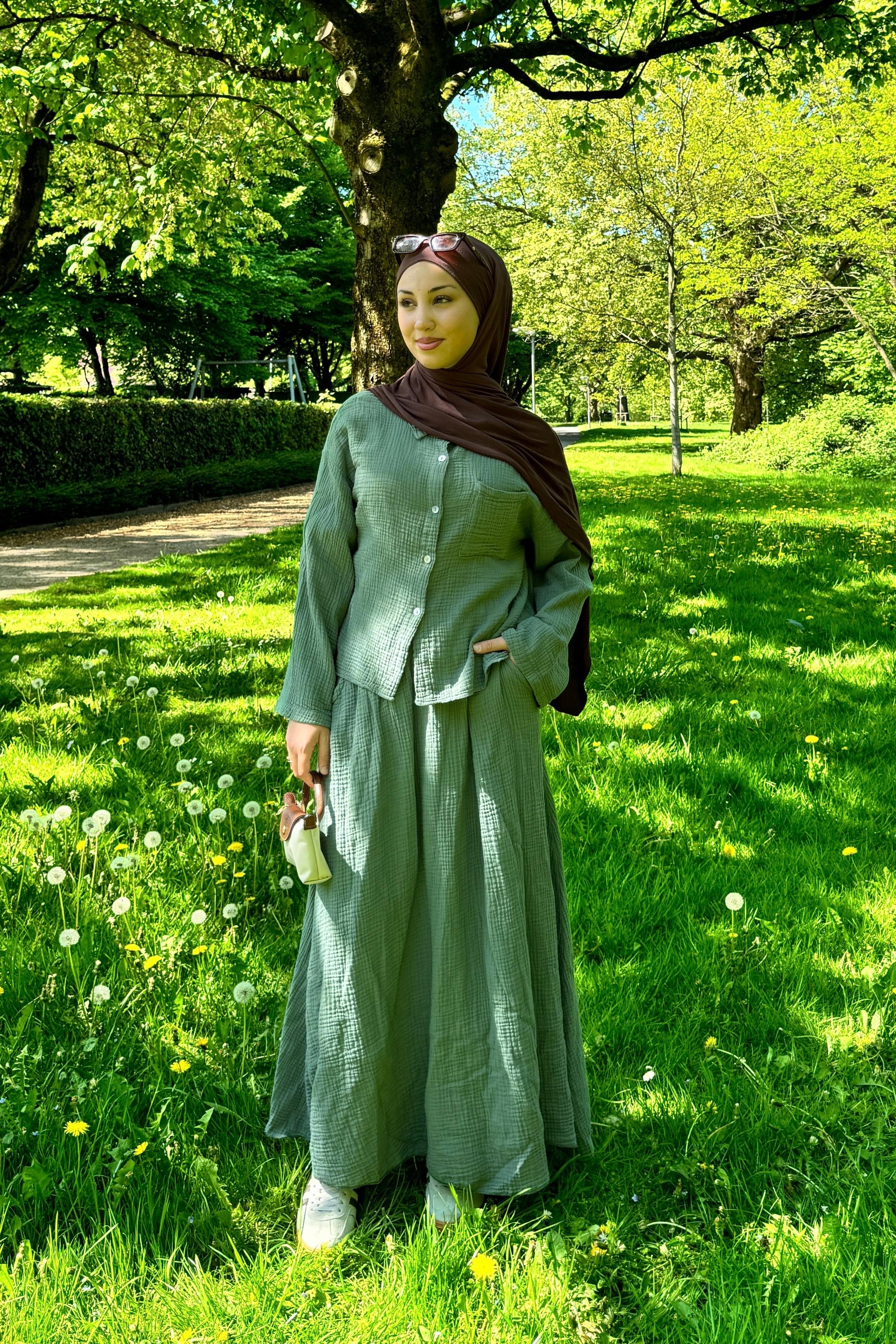 Muslin top in short