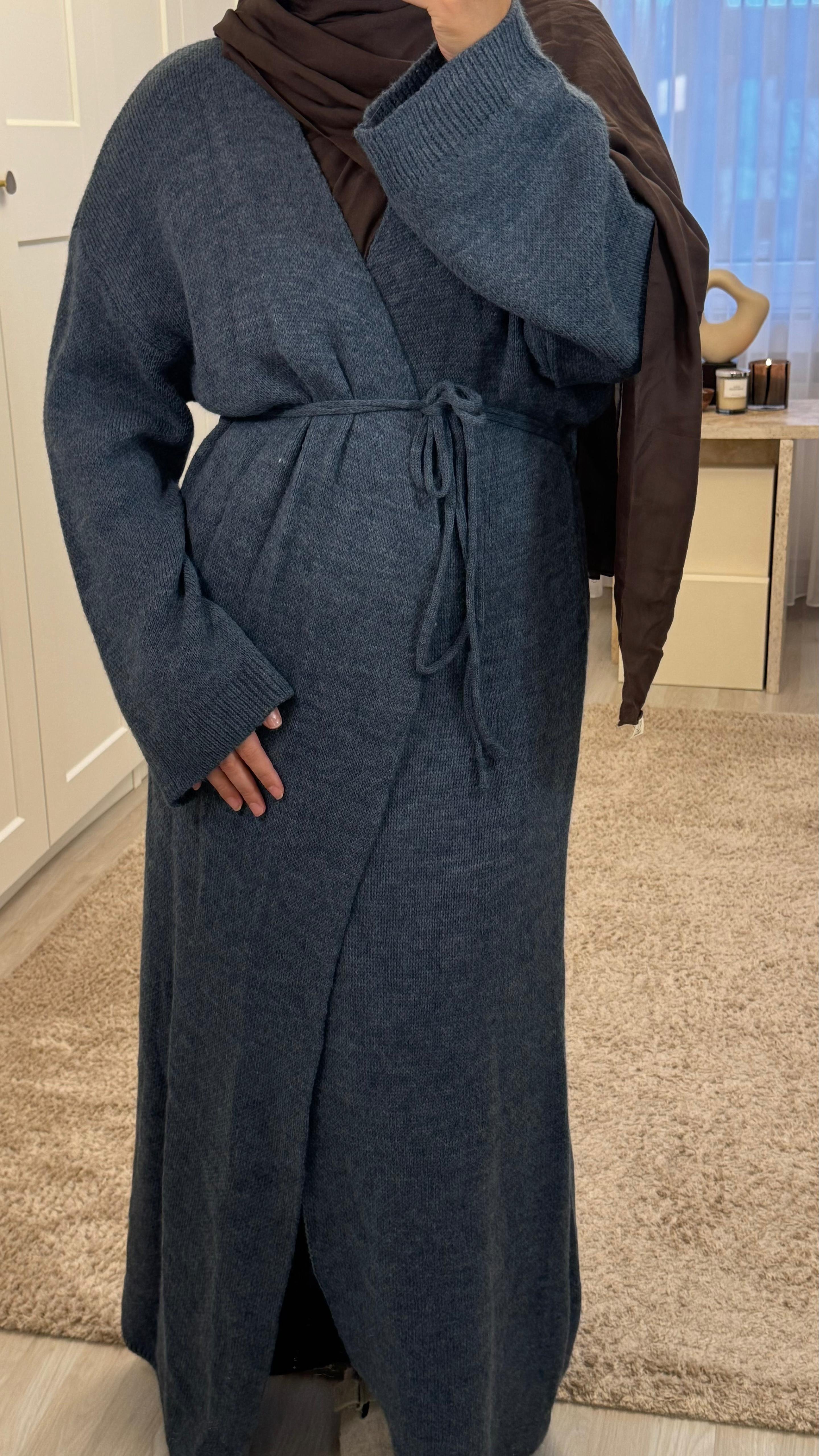 Vivi Strickkleid in Jeansblau
