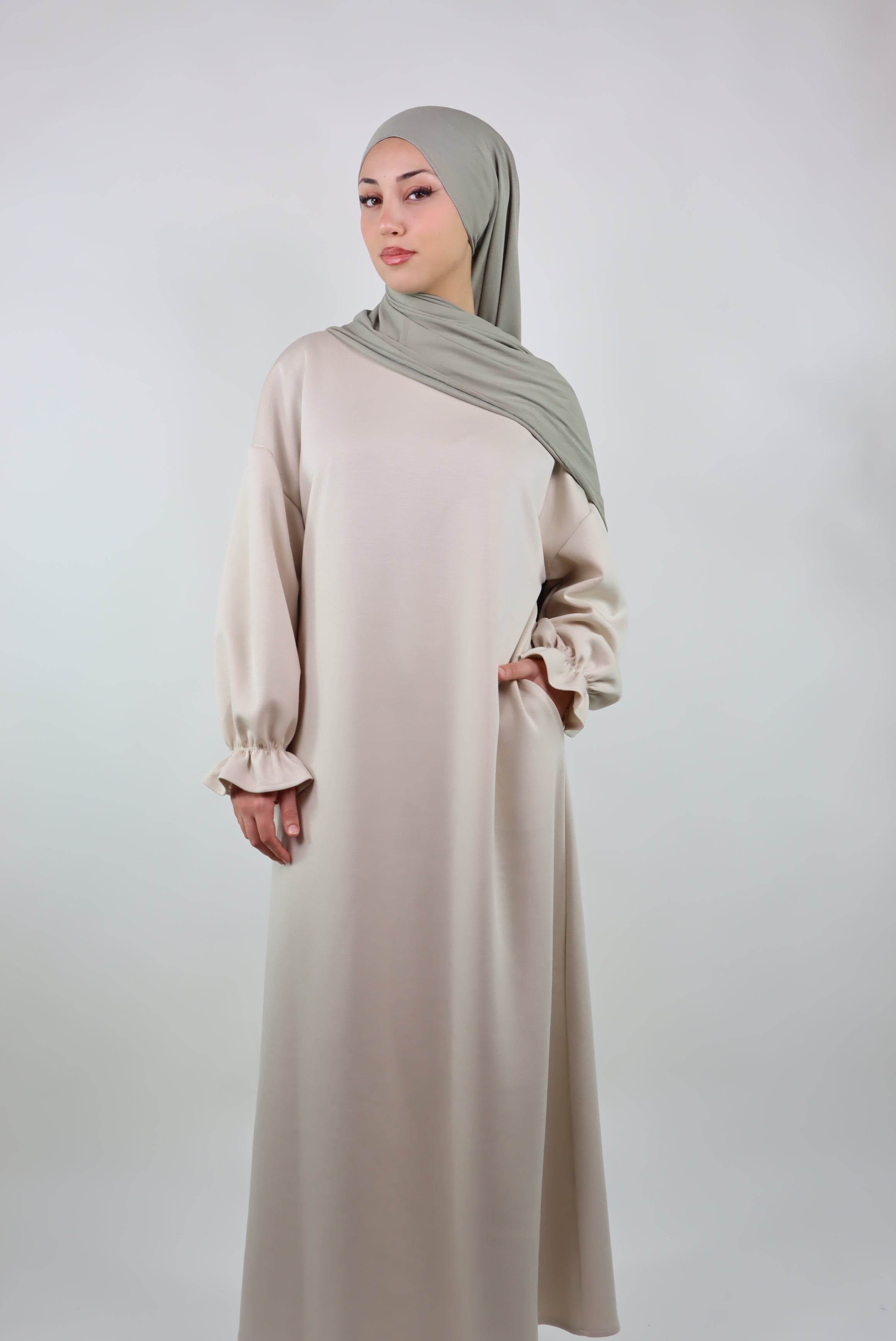 Sama Kleid in Beige