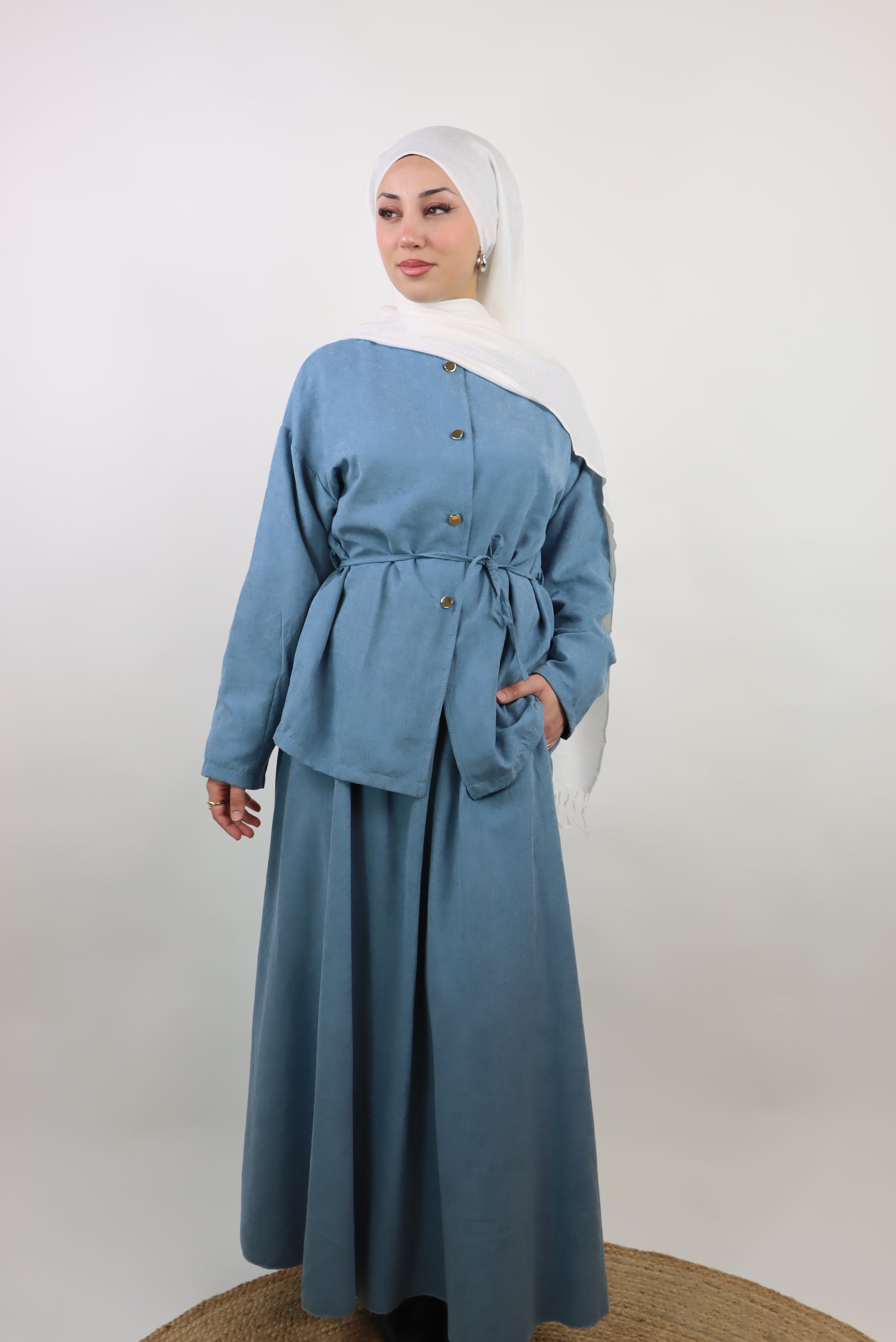 Reem Set in Jeansblau