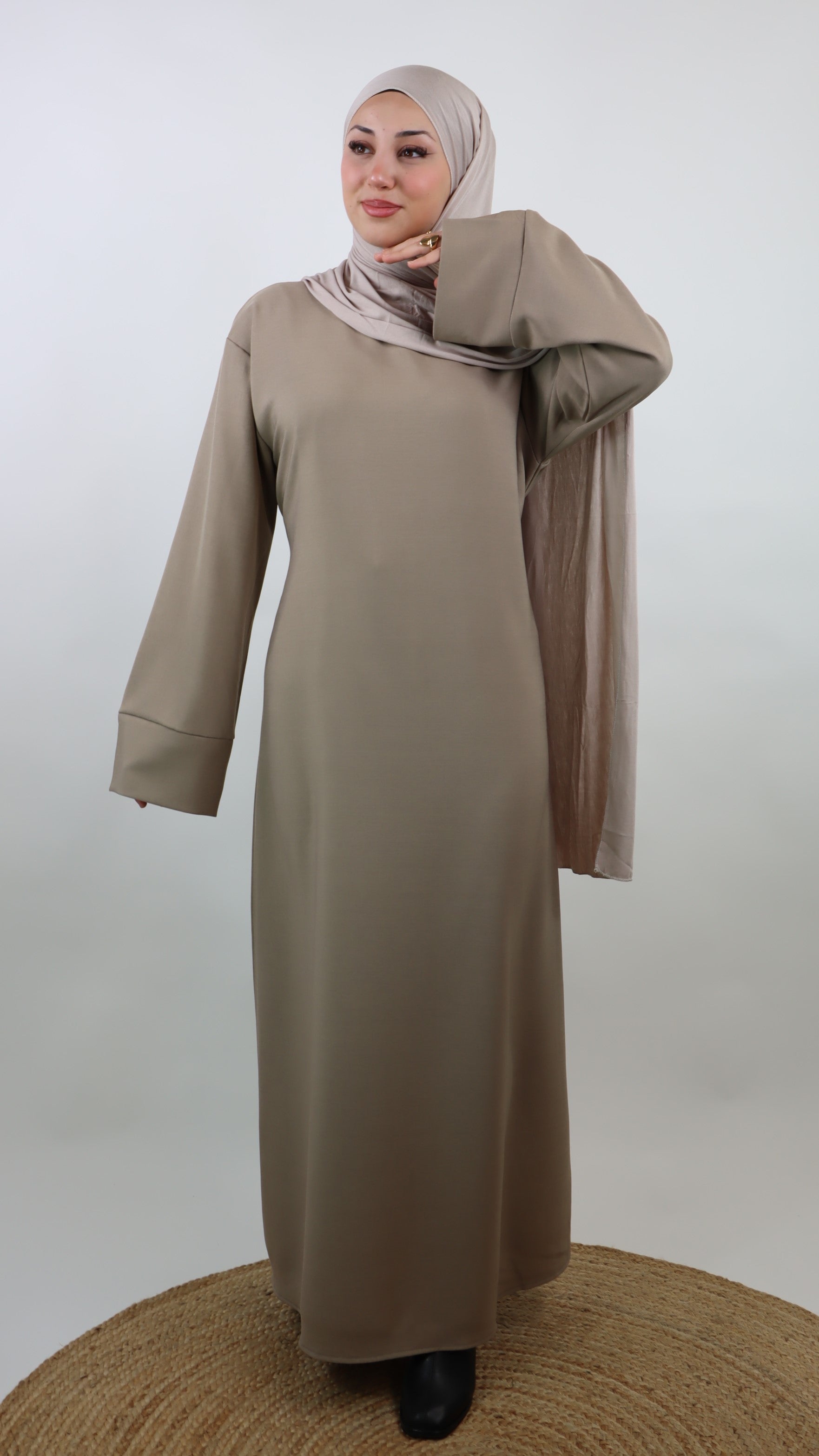 Nada Kleid in Taupe