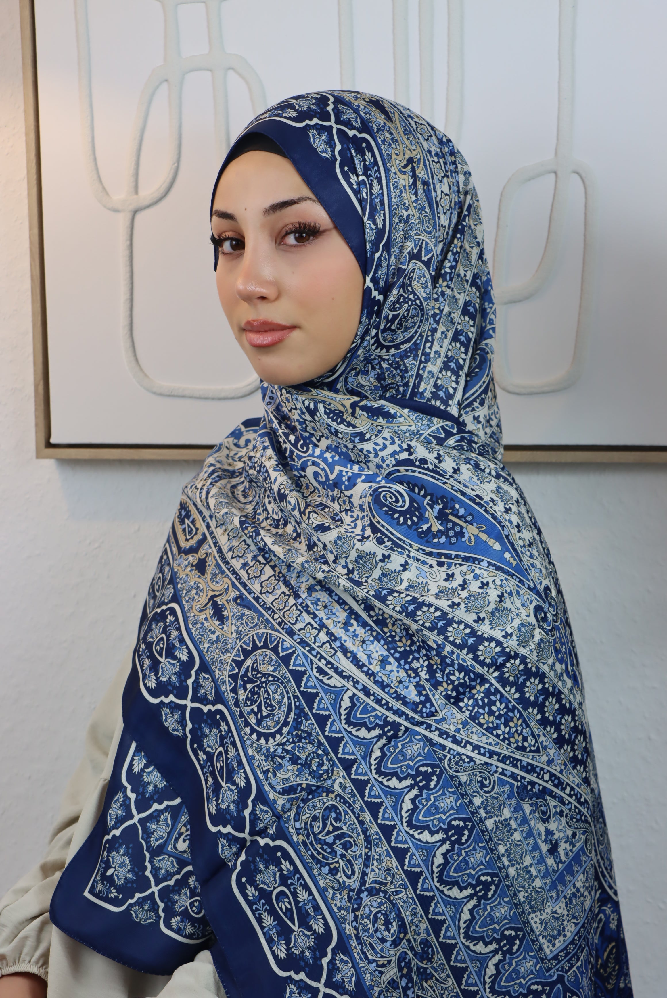 Bohéme Hijab Blau