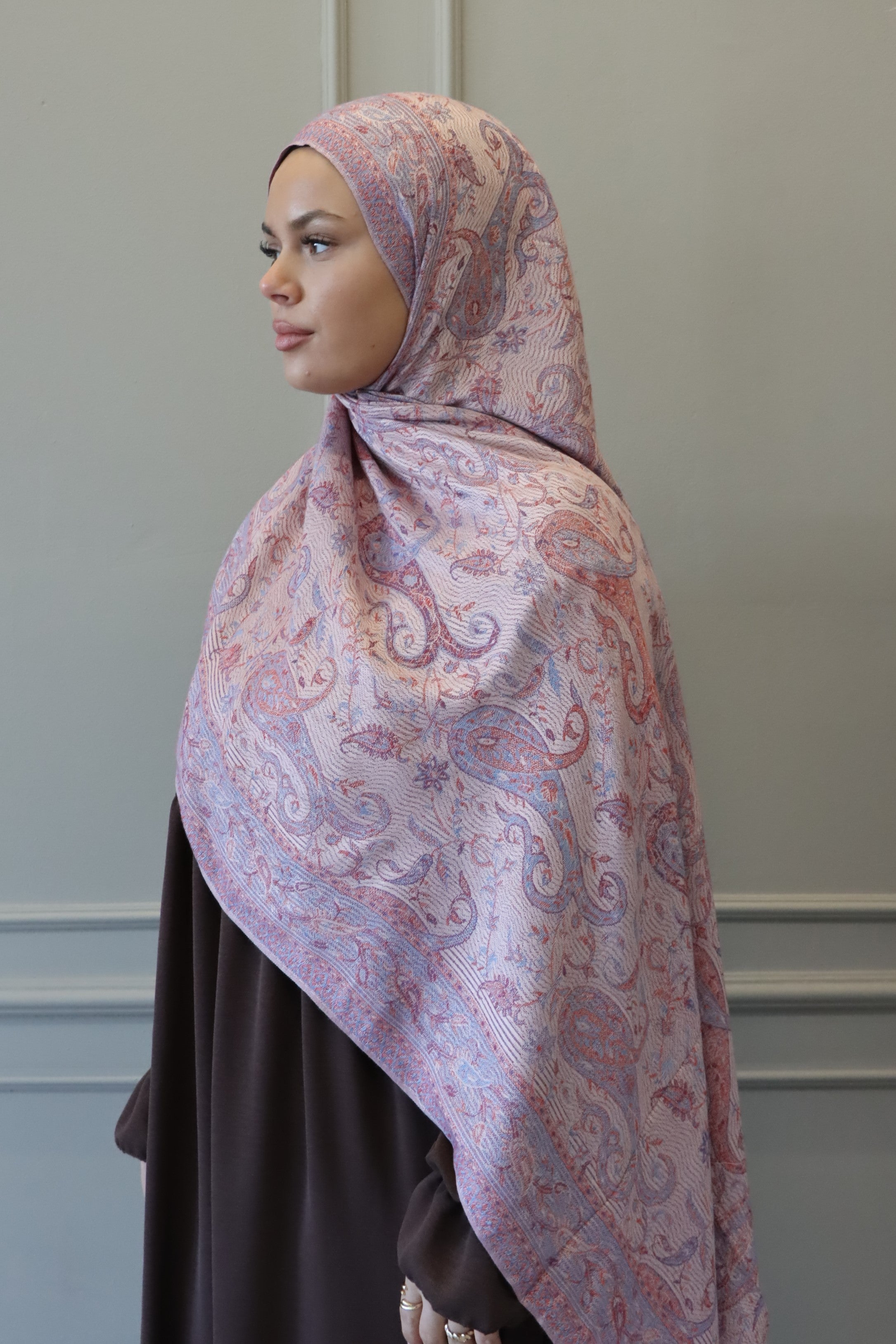 Pashmina crème/rose