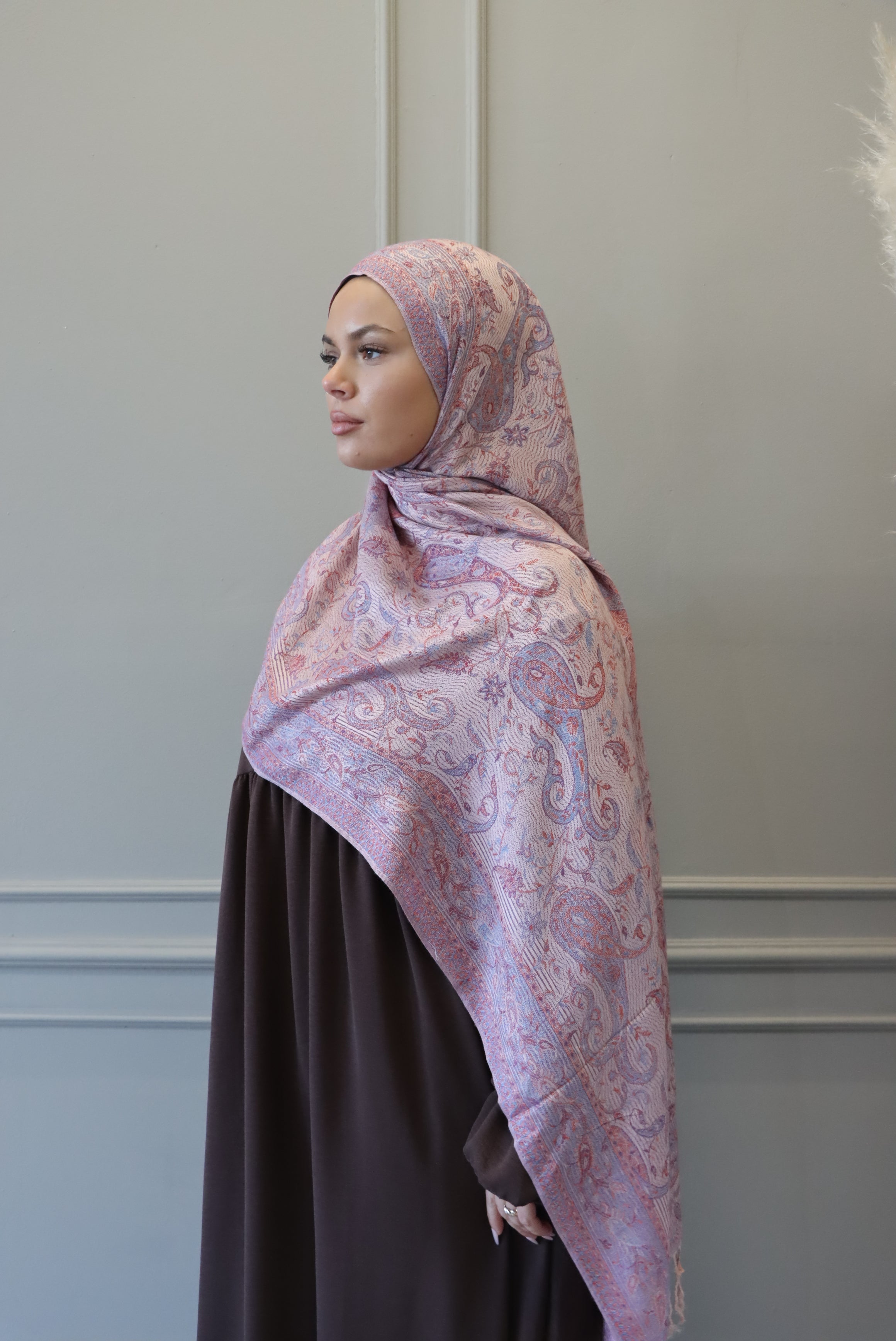 Pashmina crème/rose