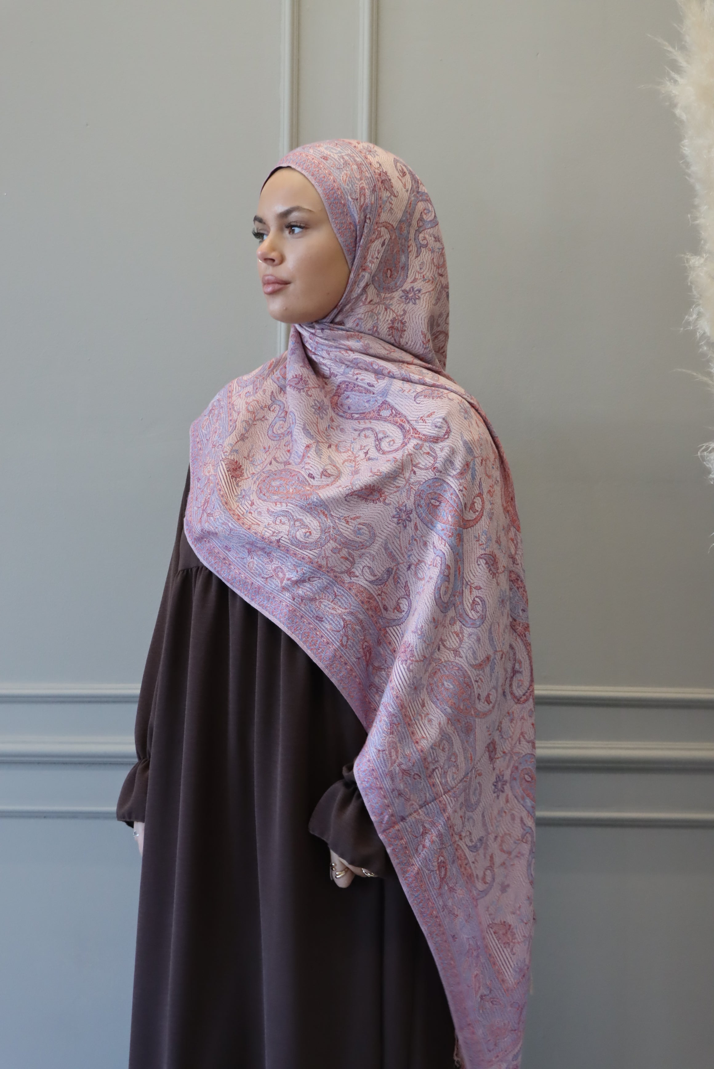 Pashmina crème/rose