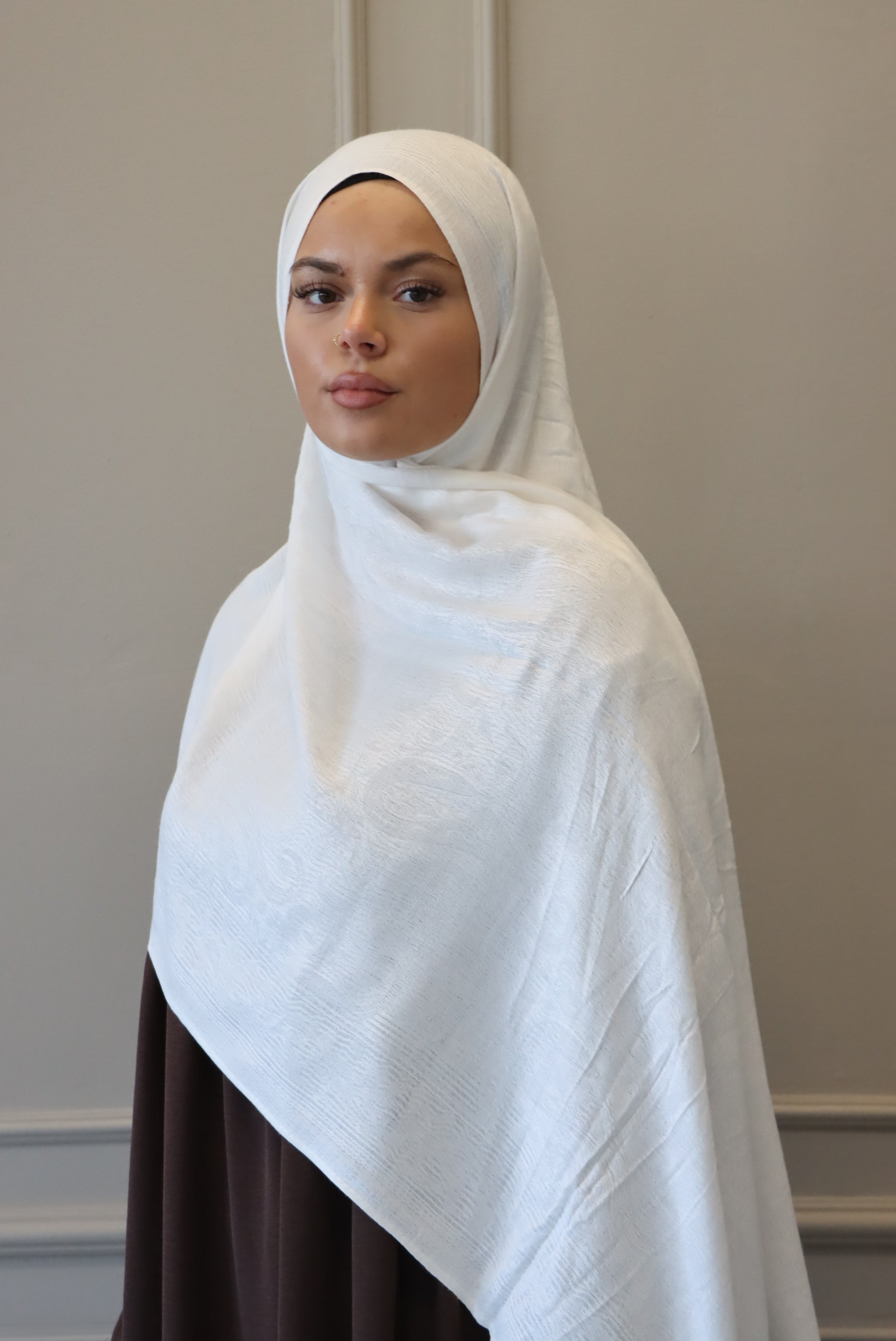 Pashmina en blanc