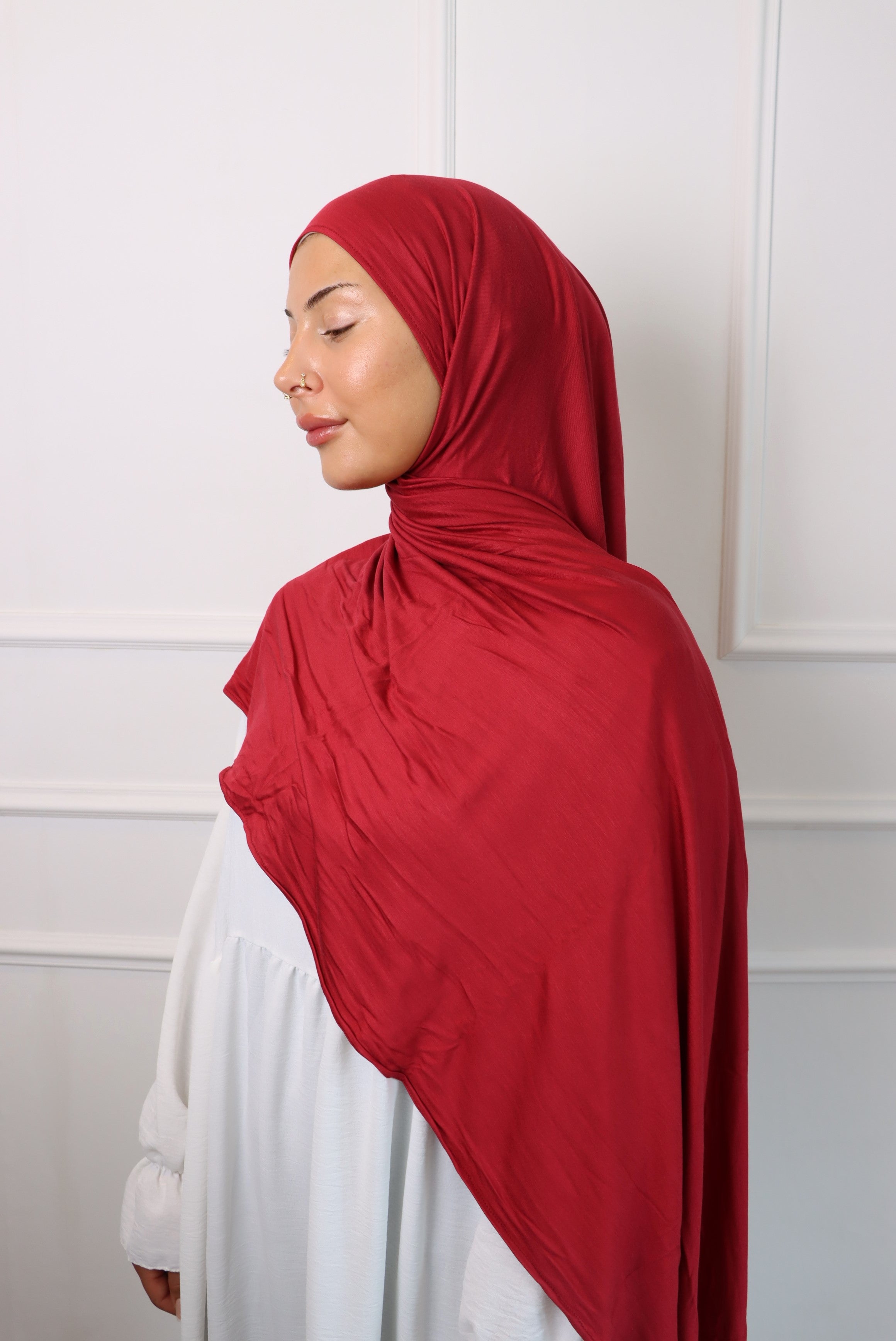 Premium Jersey in Berry