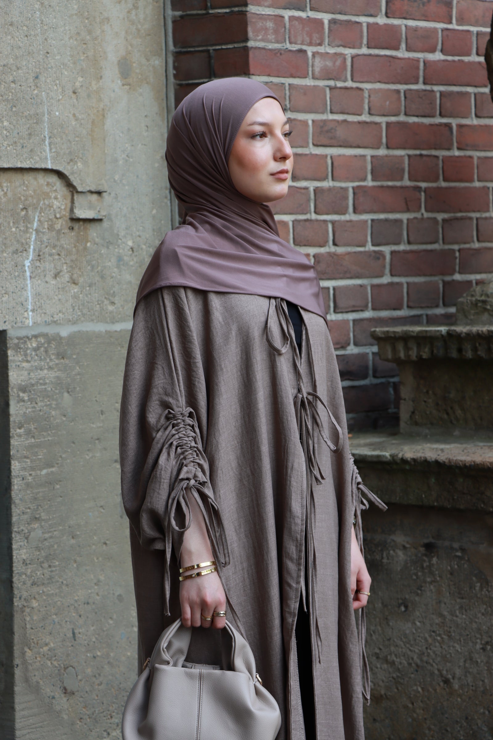 "Nadia" Kimono in Taupe