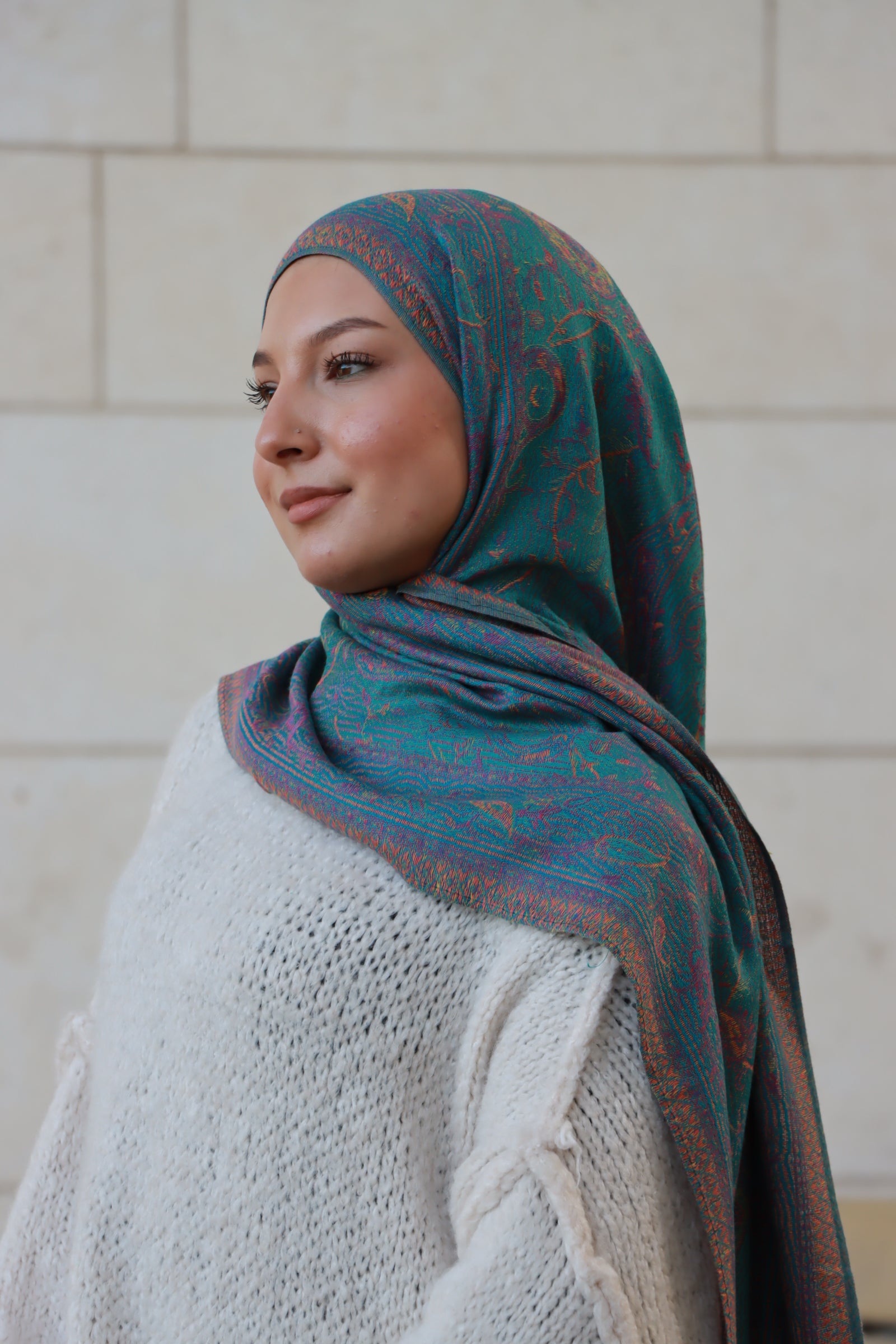 Pashmina en vert