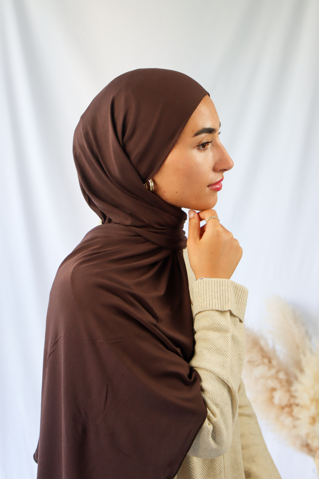 JERSEY MARRON CHOCOLAT