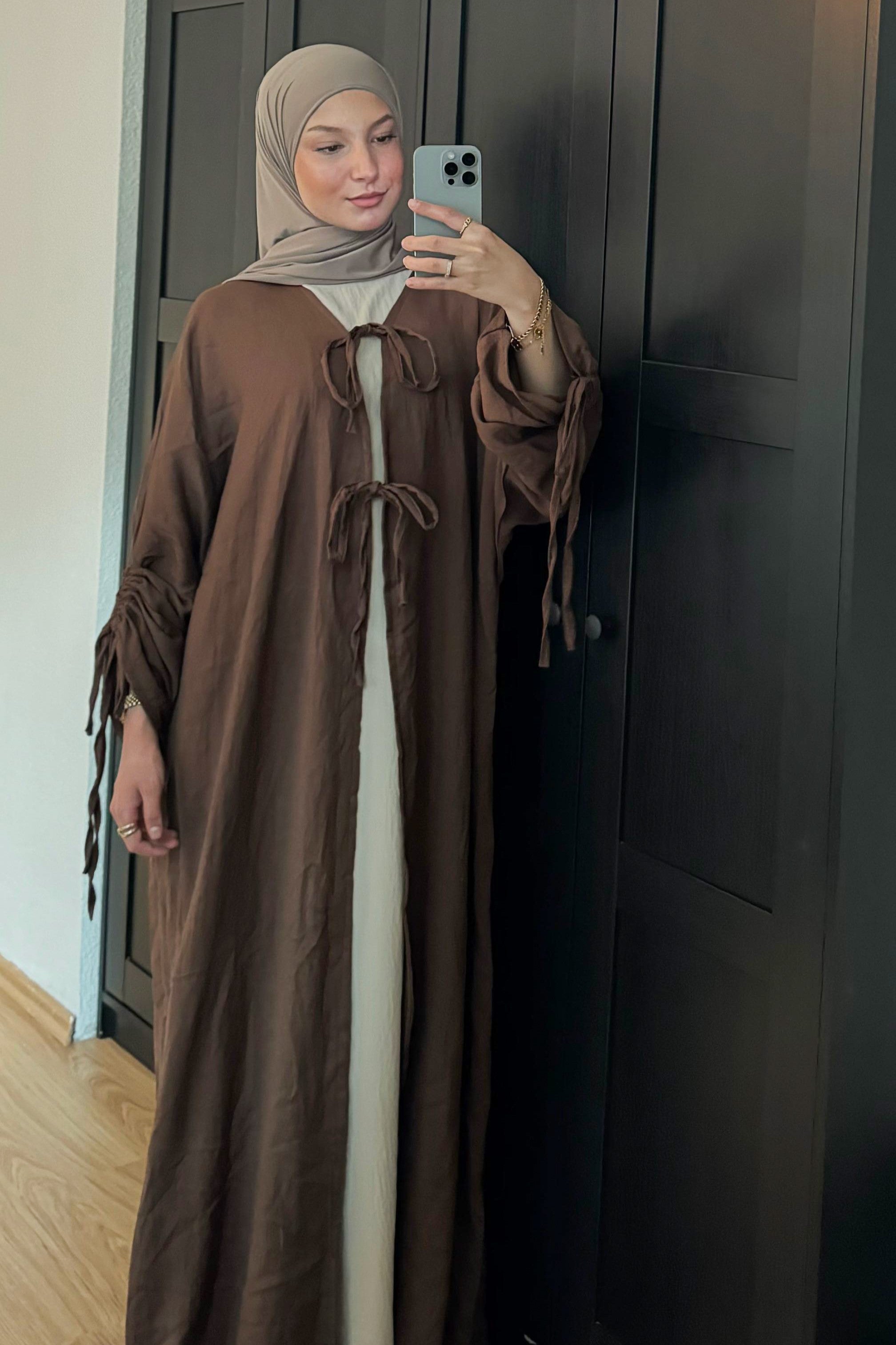 "Nadia" Kimono in Braun