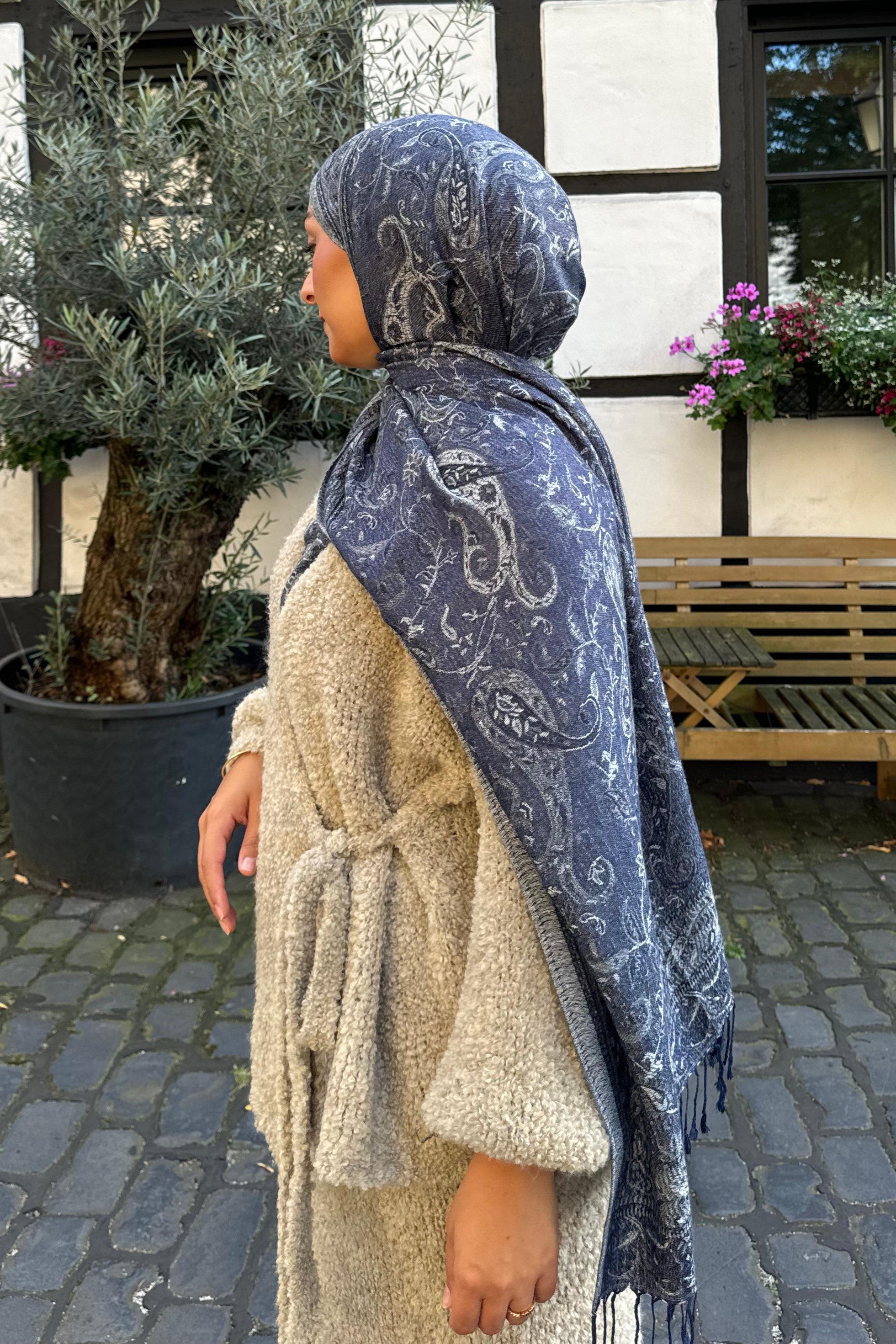 Pashmina dans l'océan