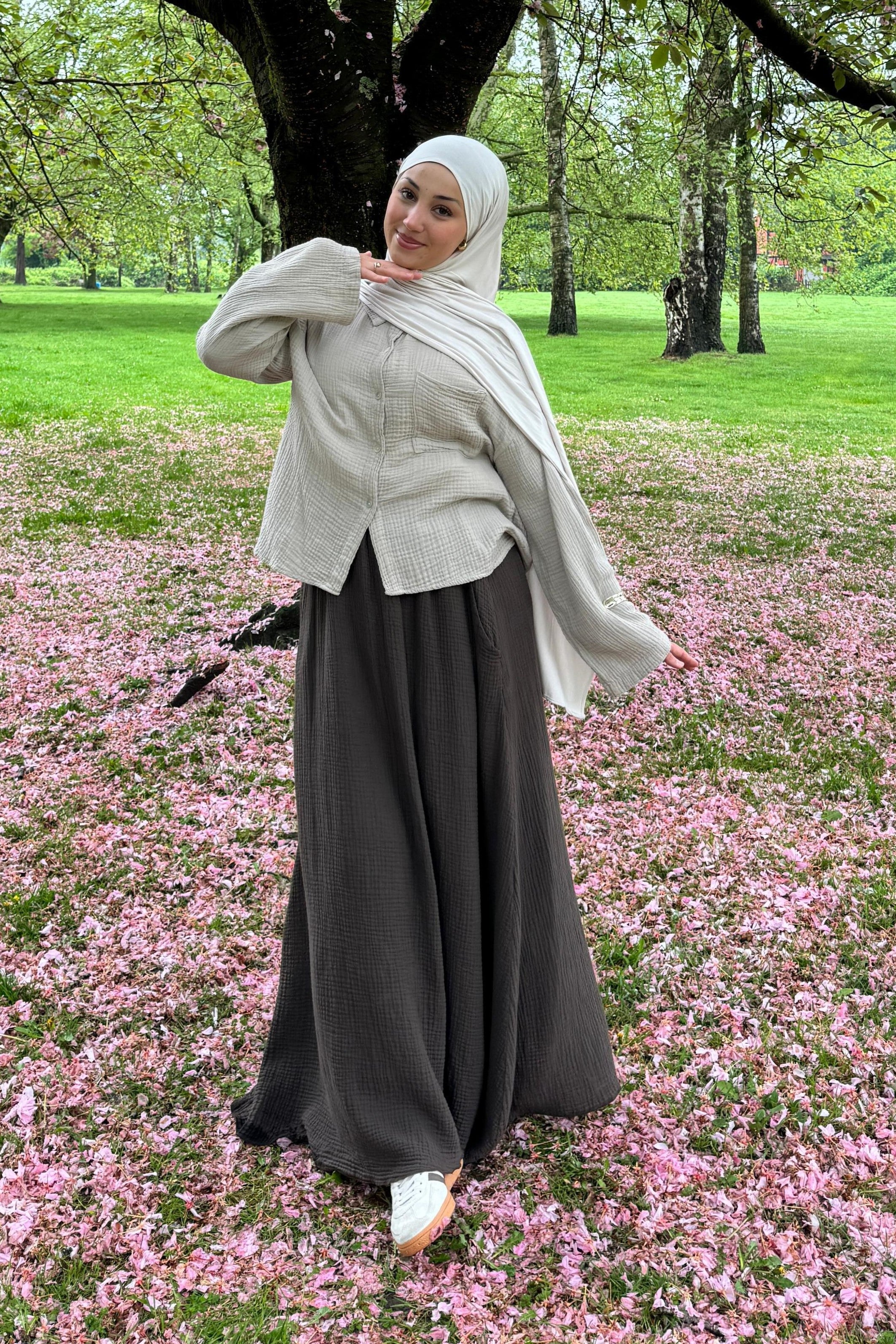 Muslin top in short