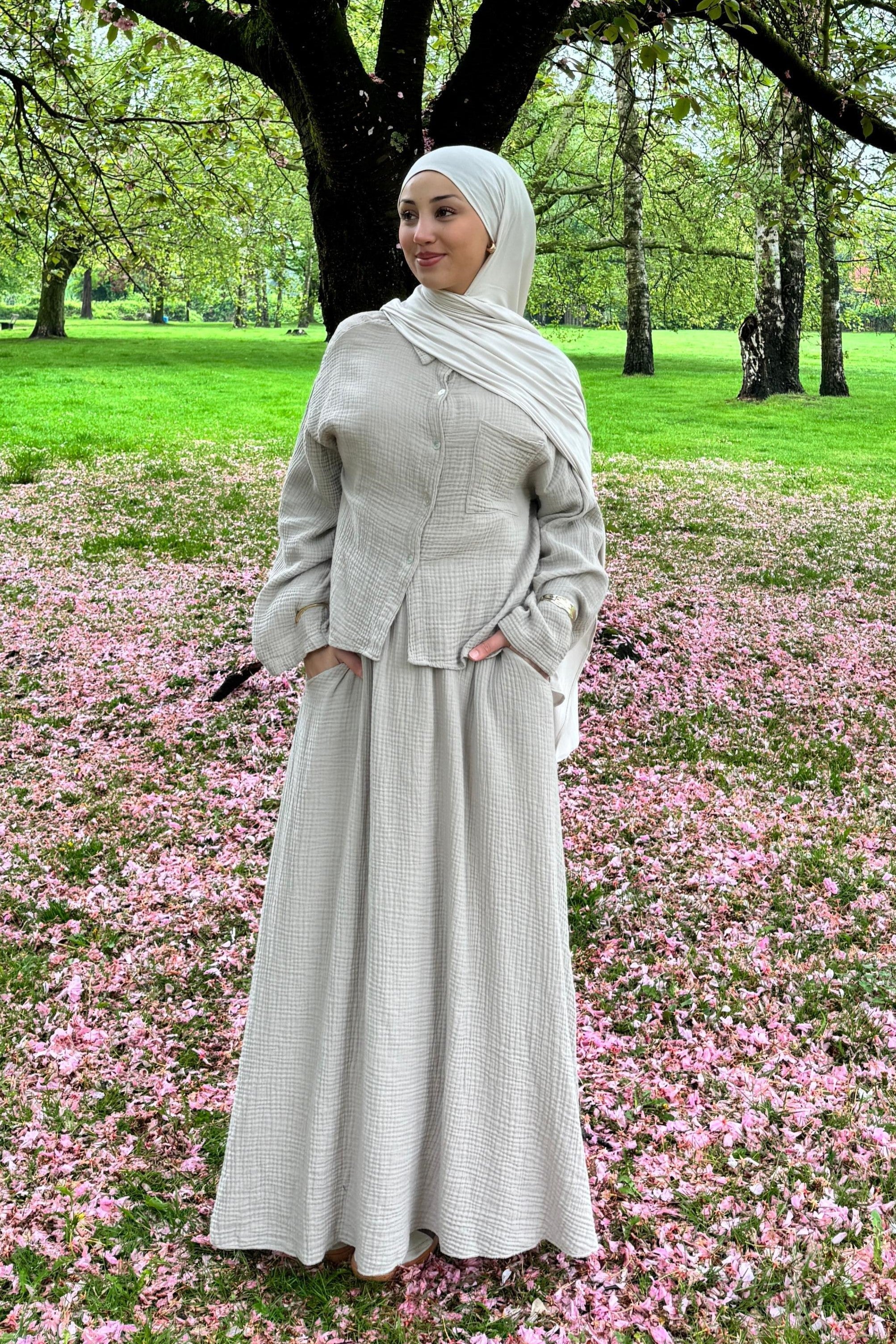Muslin top in short