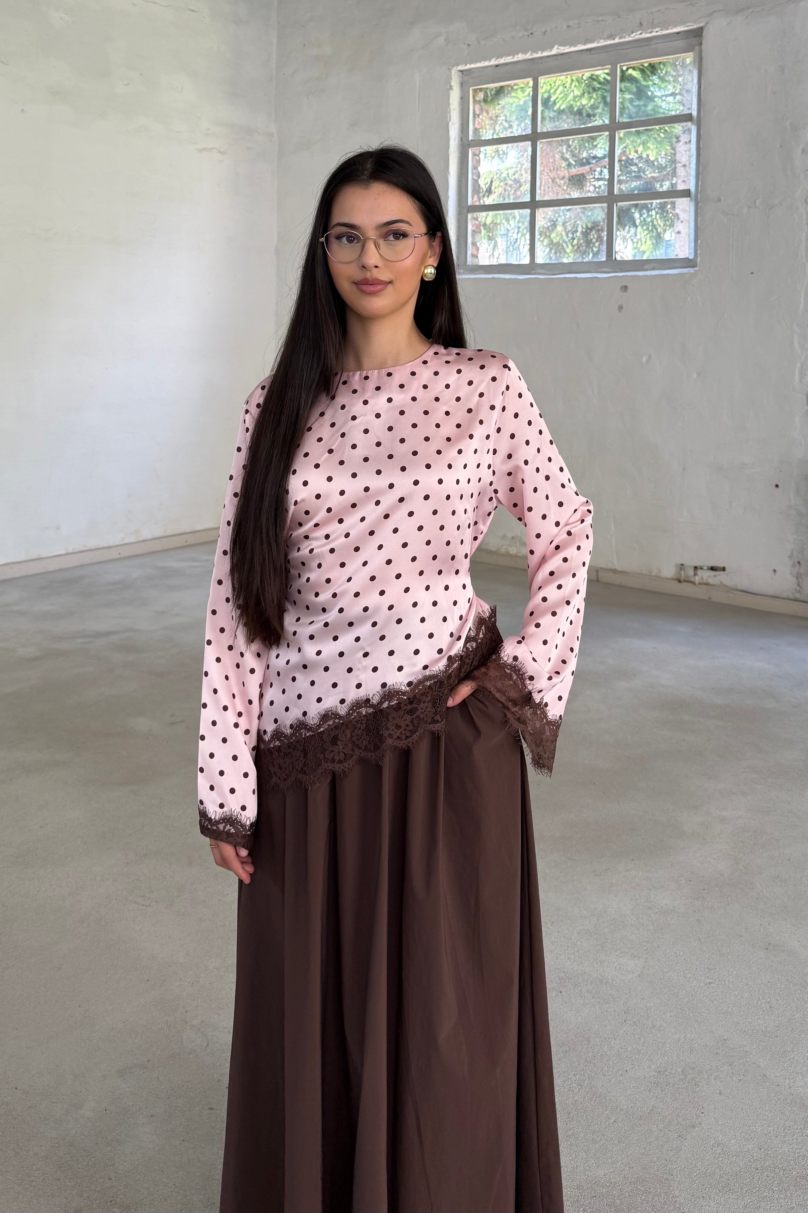 Emily Spitzen Oberteil
