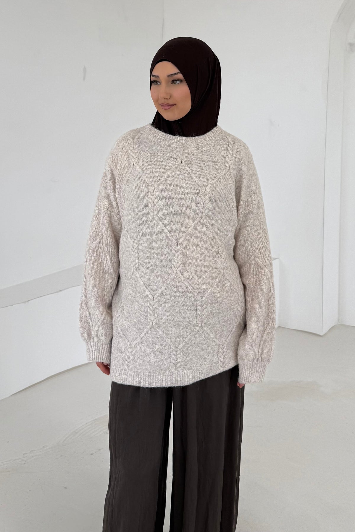 Zopfmuster Pullover