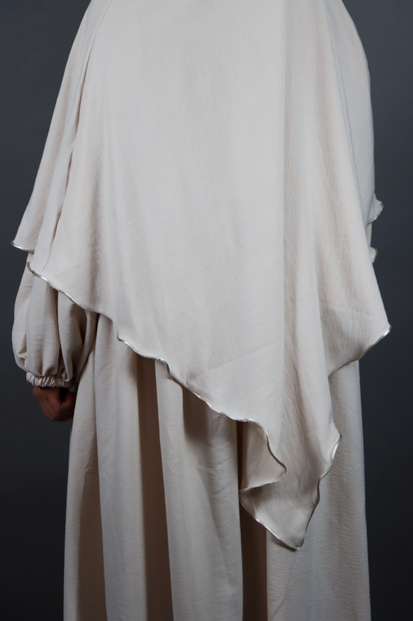 "Dunia" Khimar Line in Beige
