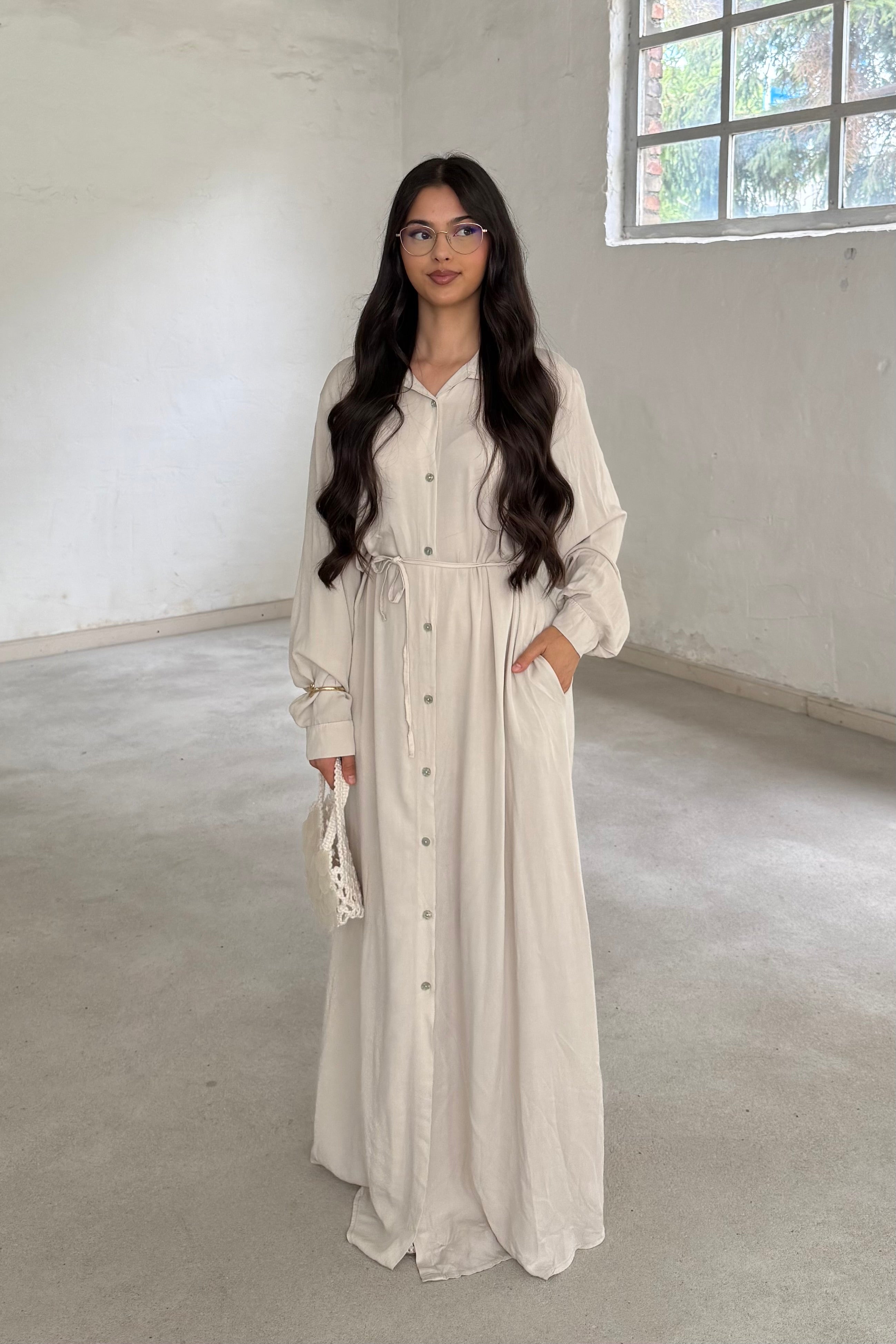 Lyocell Hemd Kleid