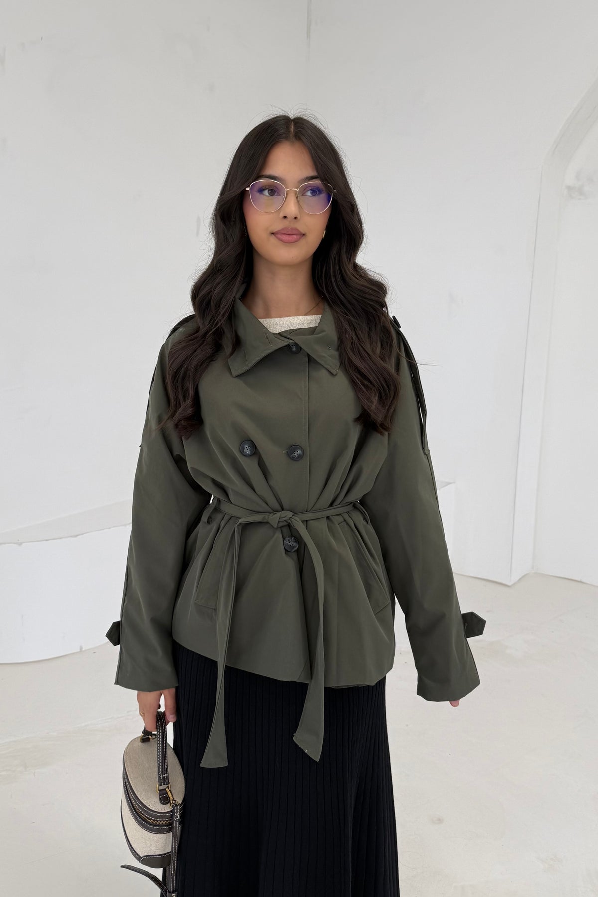 Trenchcoat in kurz