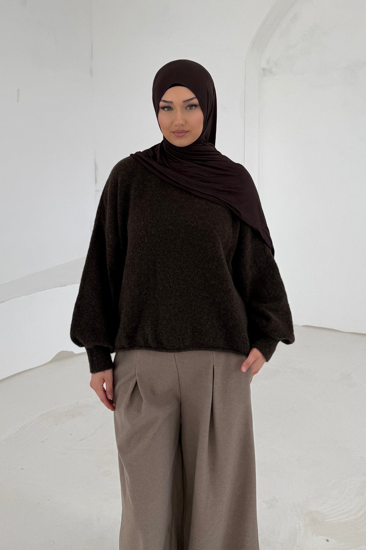 Pullover mit Fledermausärmel