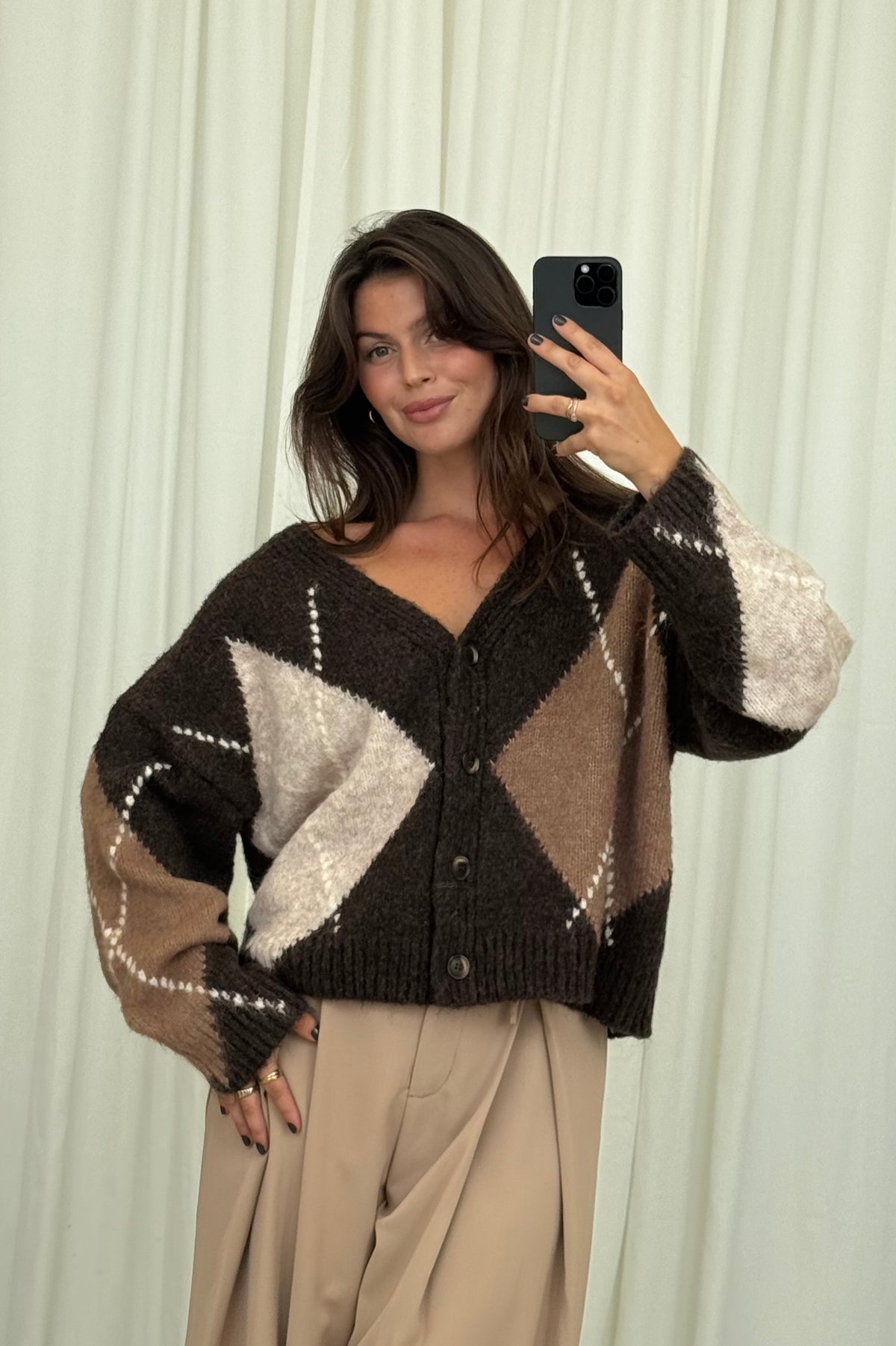 Karomuster Cardigan