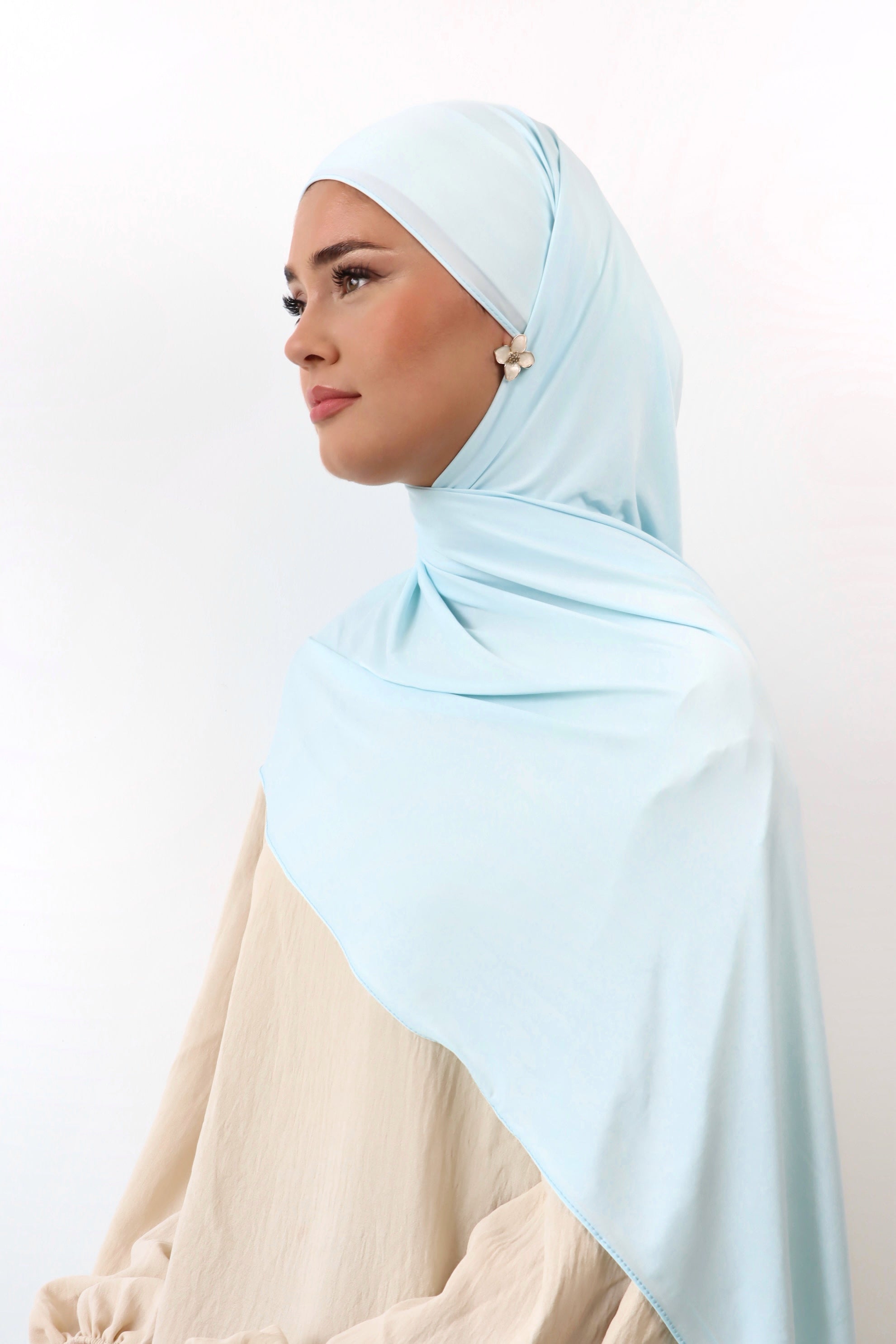 Liquid Jersey in Babyblau