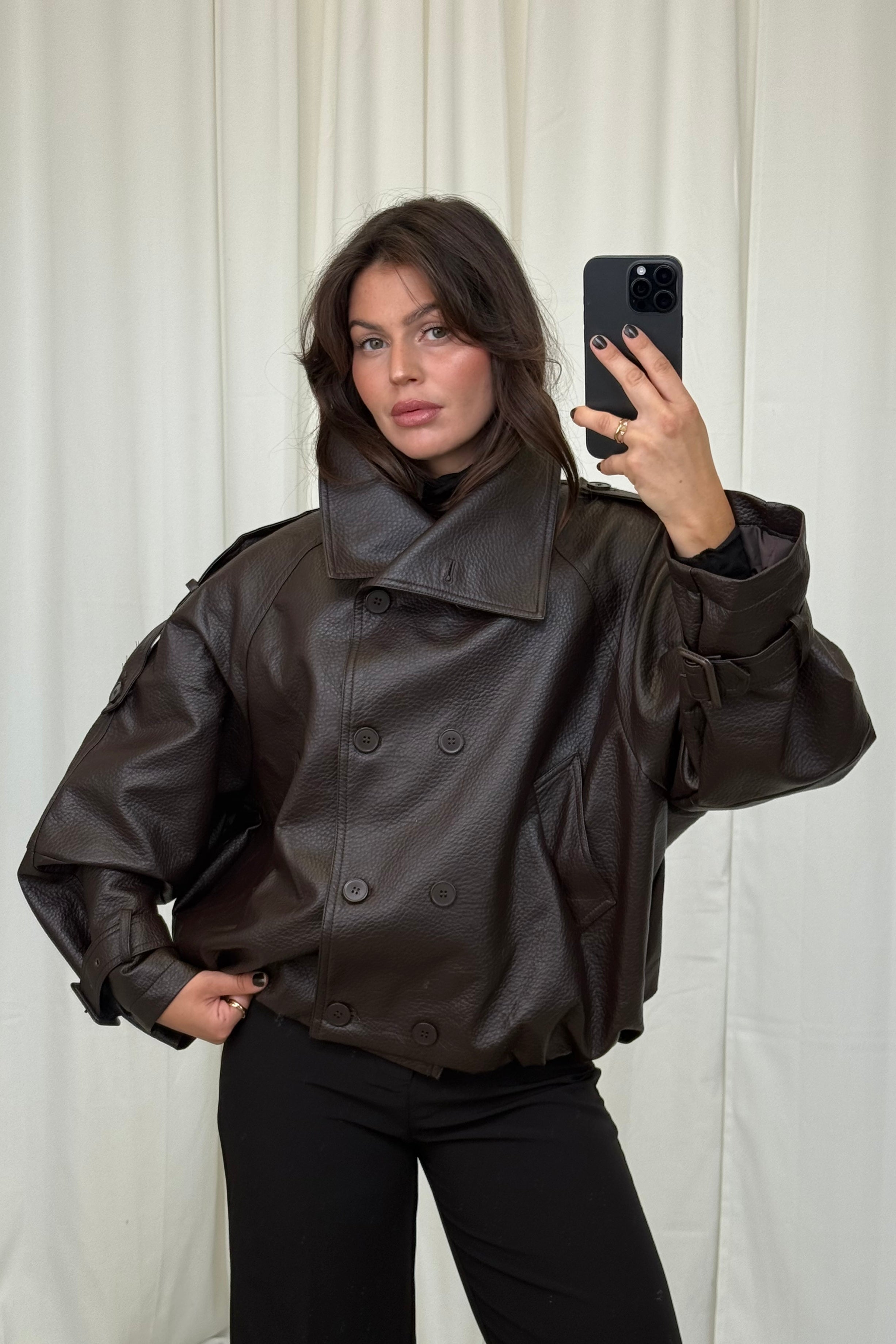 Lederjacke