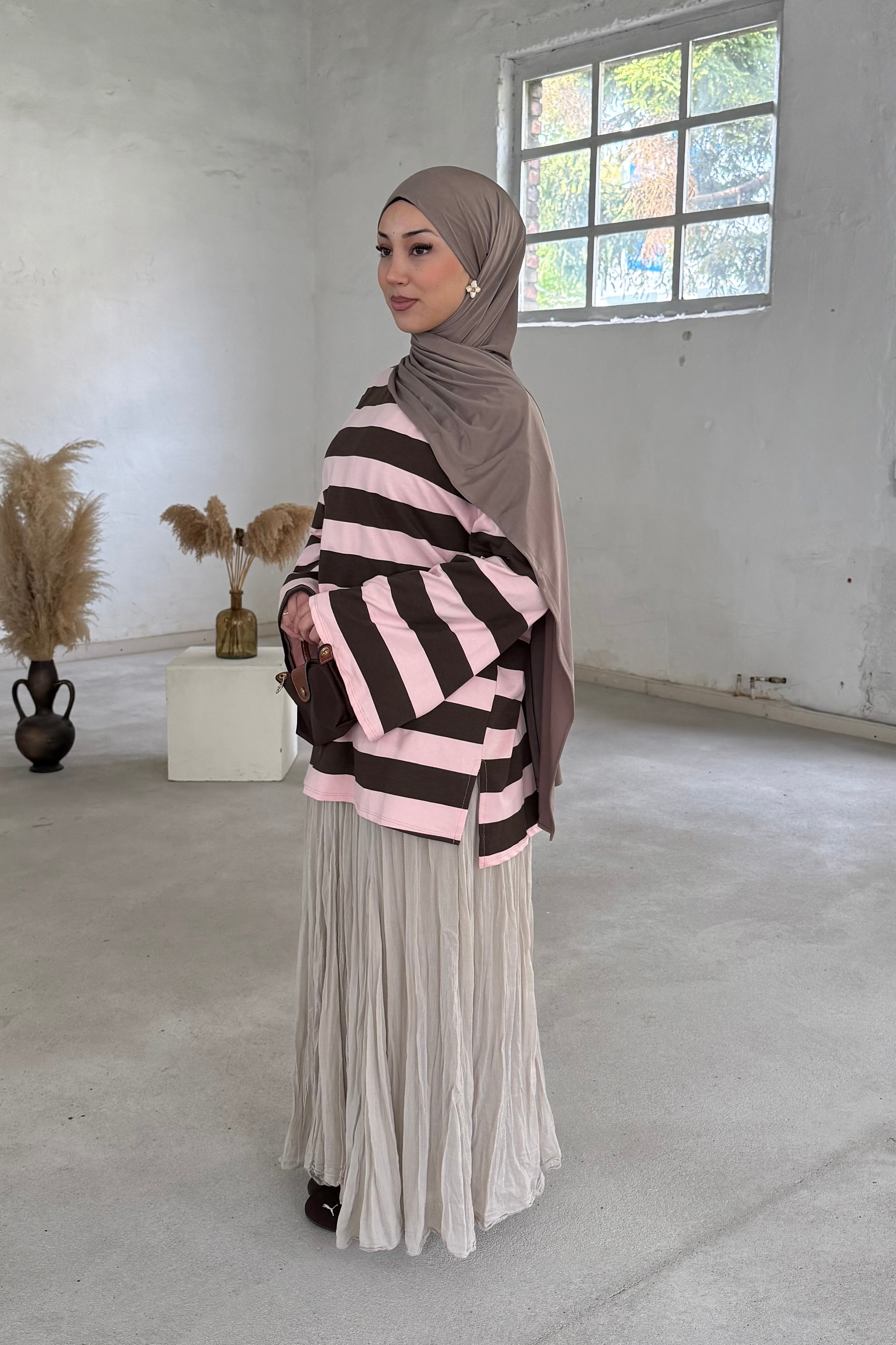 Gestreiftes Basic-Oberteil