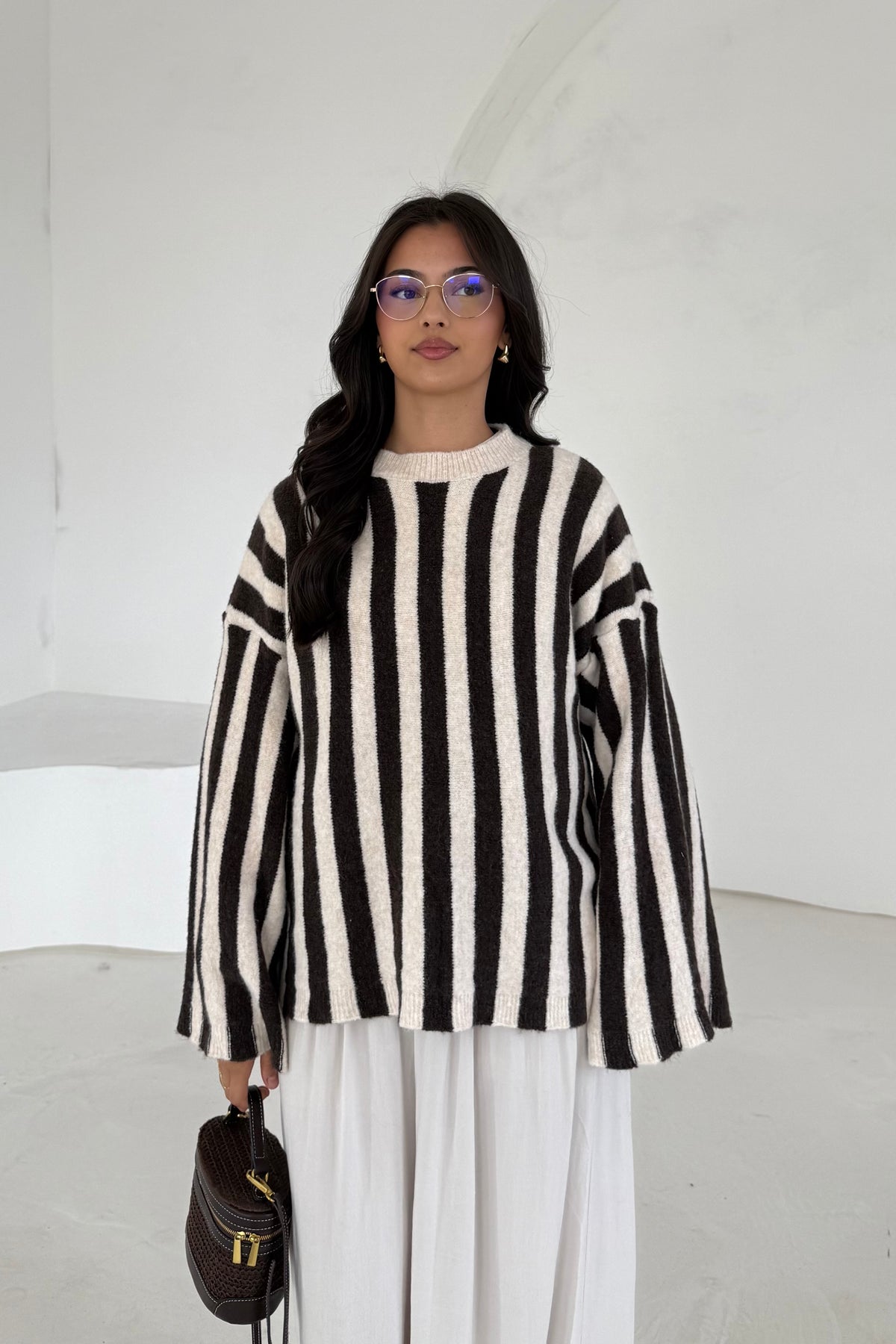 Gestreifter Pullover