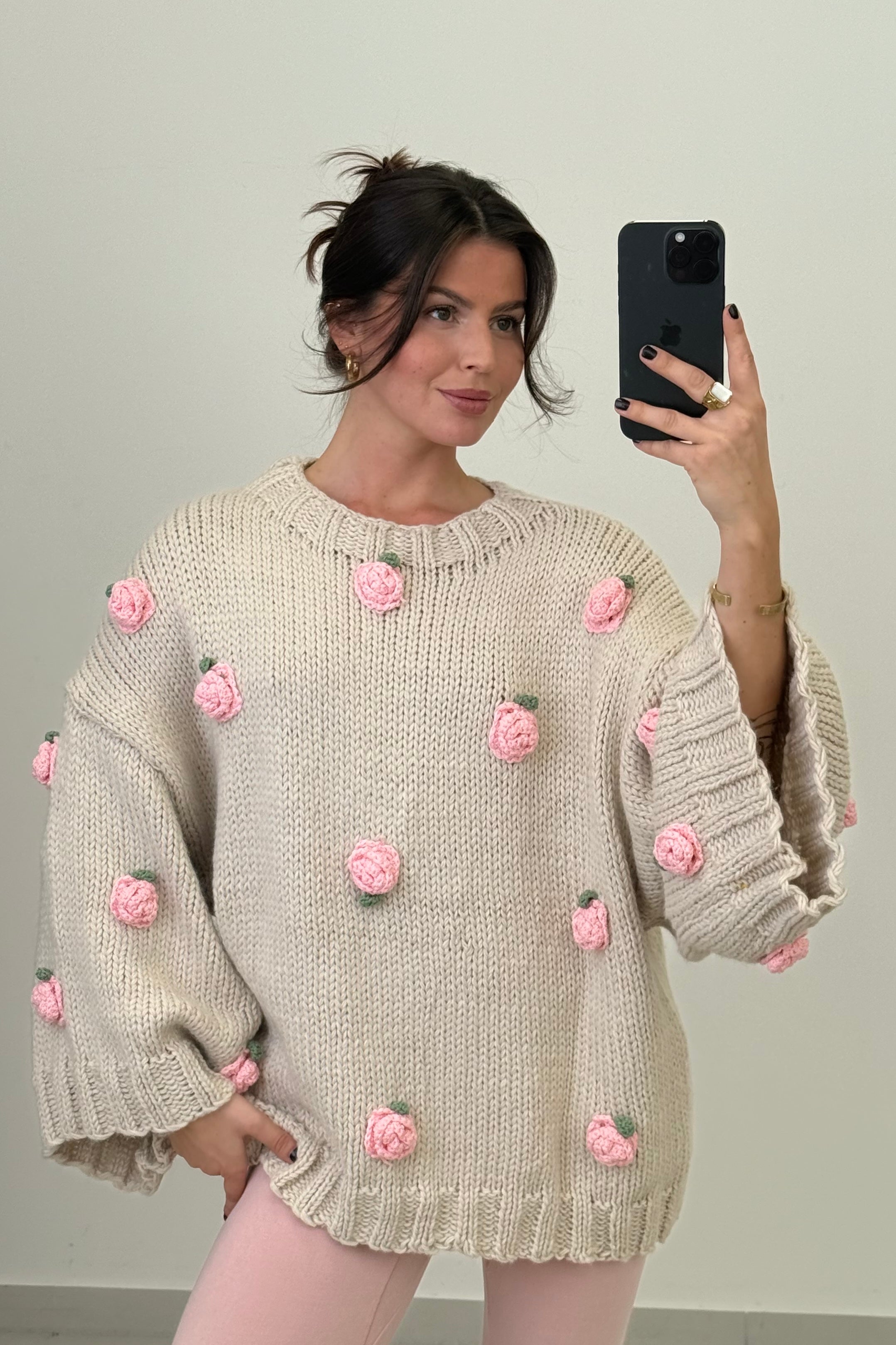 Rose Pullover Handmade