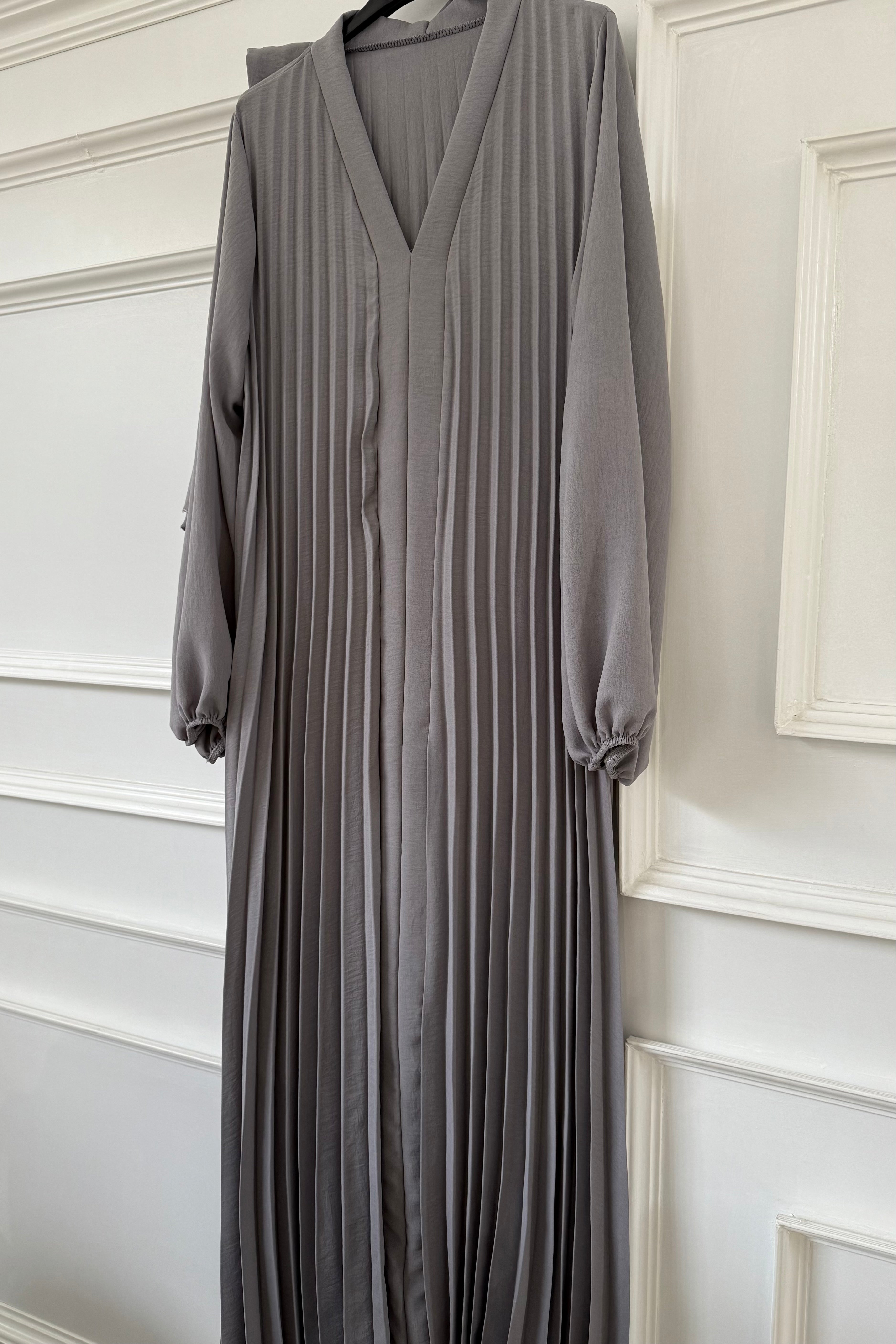 Plissee Abaya Set