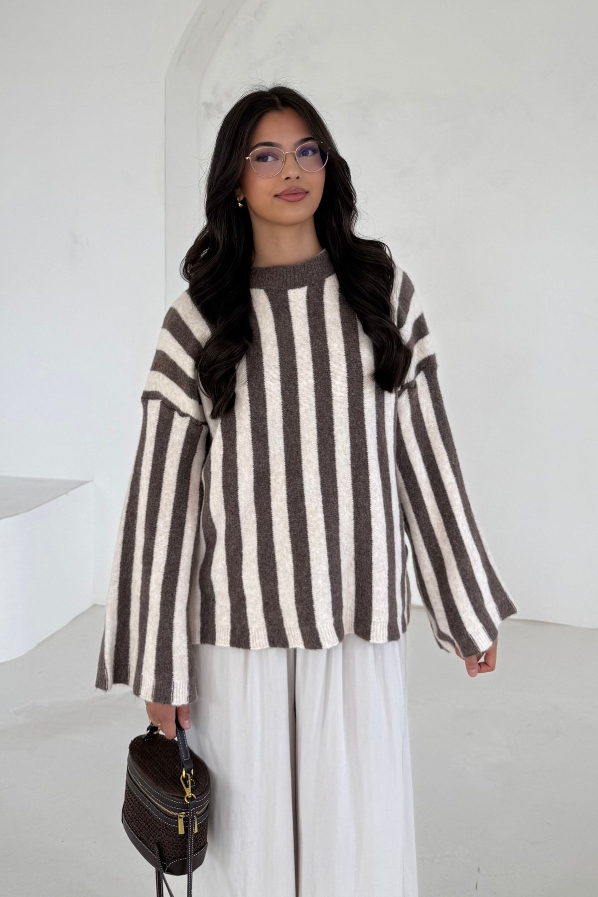 Gestreifter Pullover